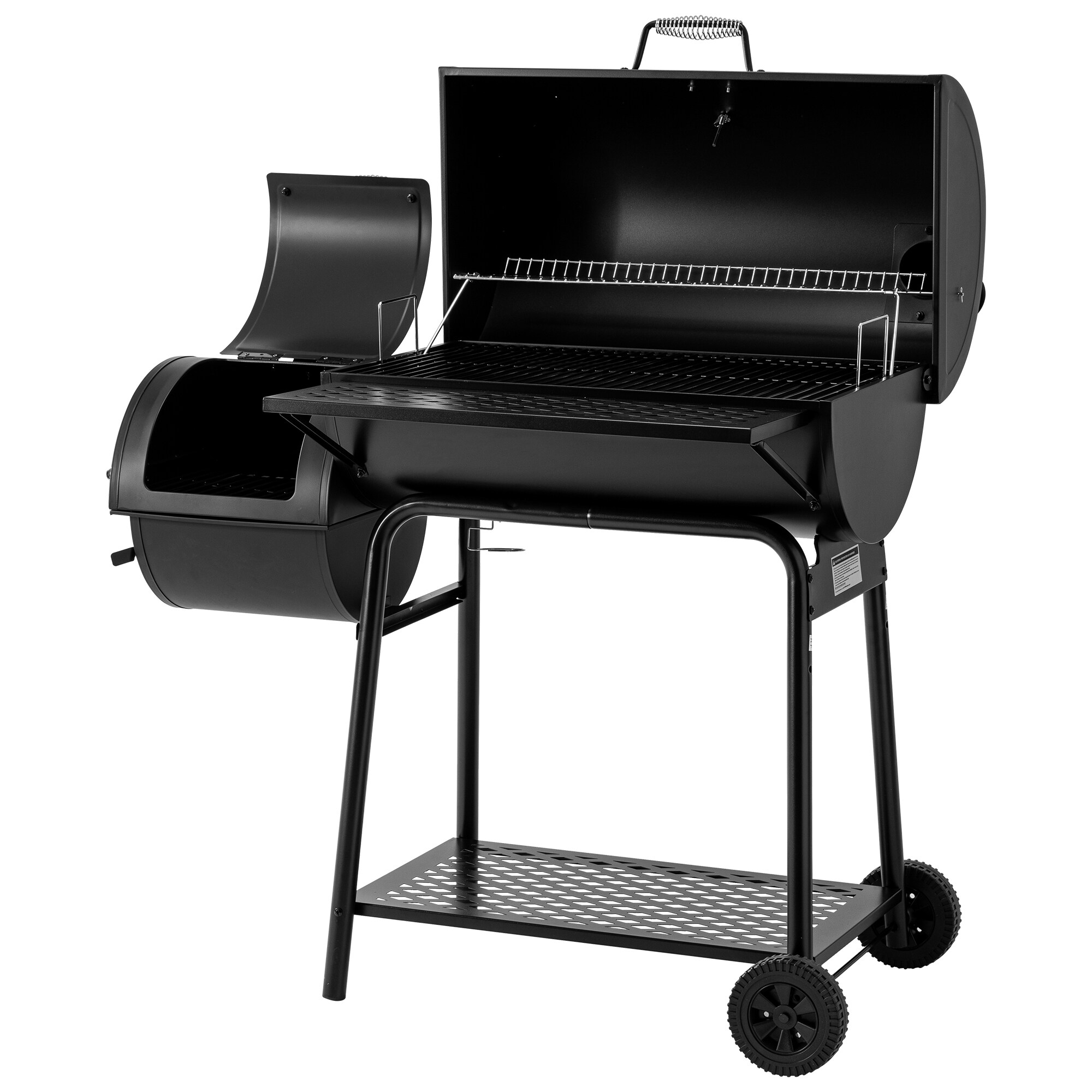 Royal Gourmet 30" Black Steel Charcoal Grill with Smoker
