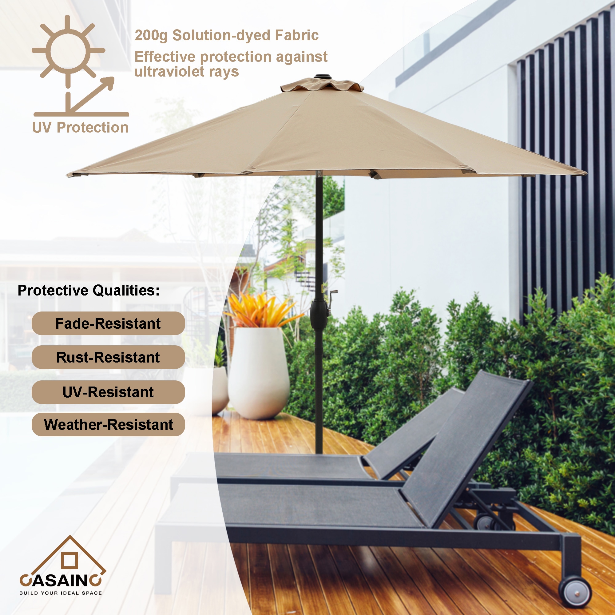 CASAINC WF-SM-043BG Umbrellas-2 - View #2