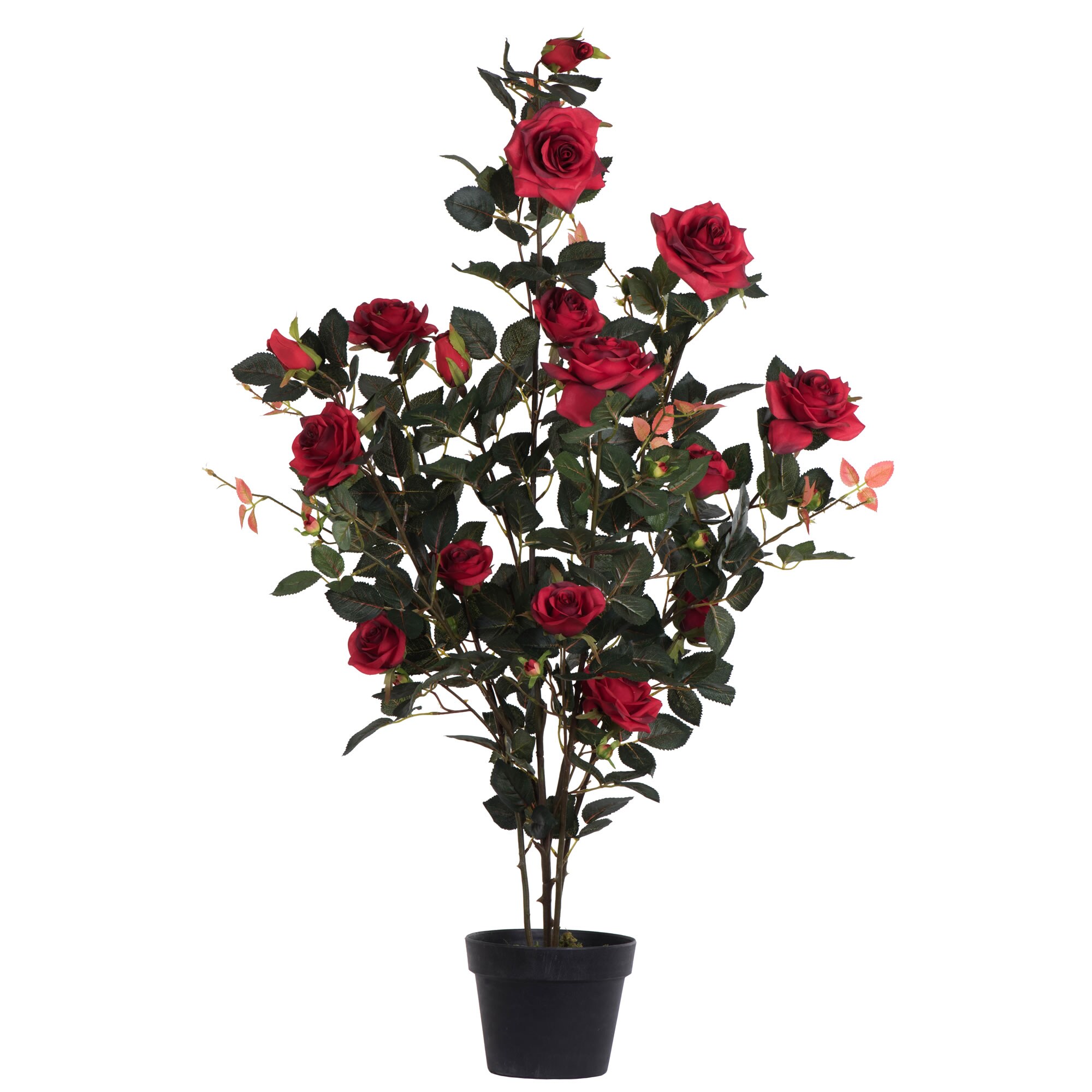 Vickerman TA181803 45-Inches Red Indoor Desktop Rose Artificial plant