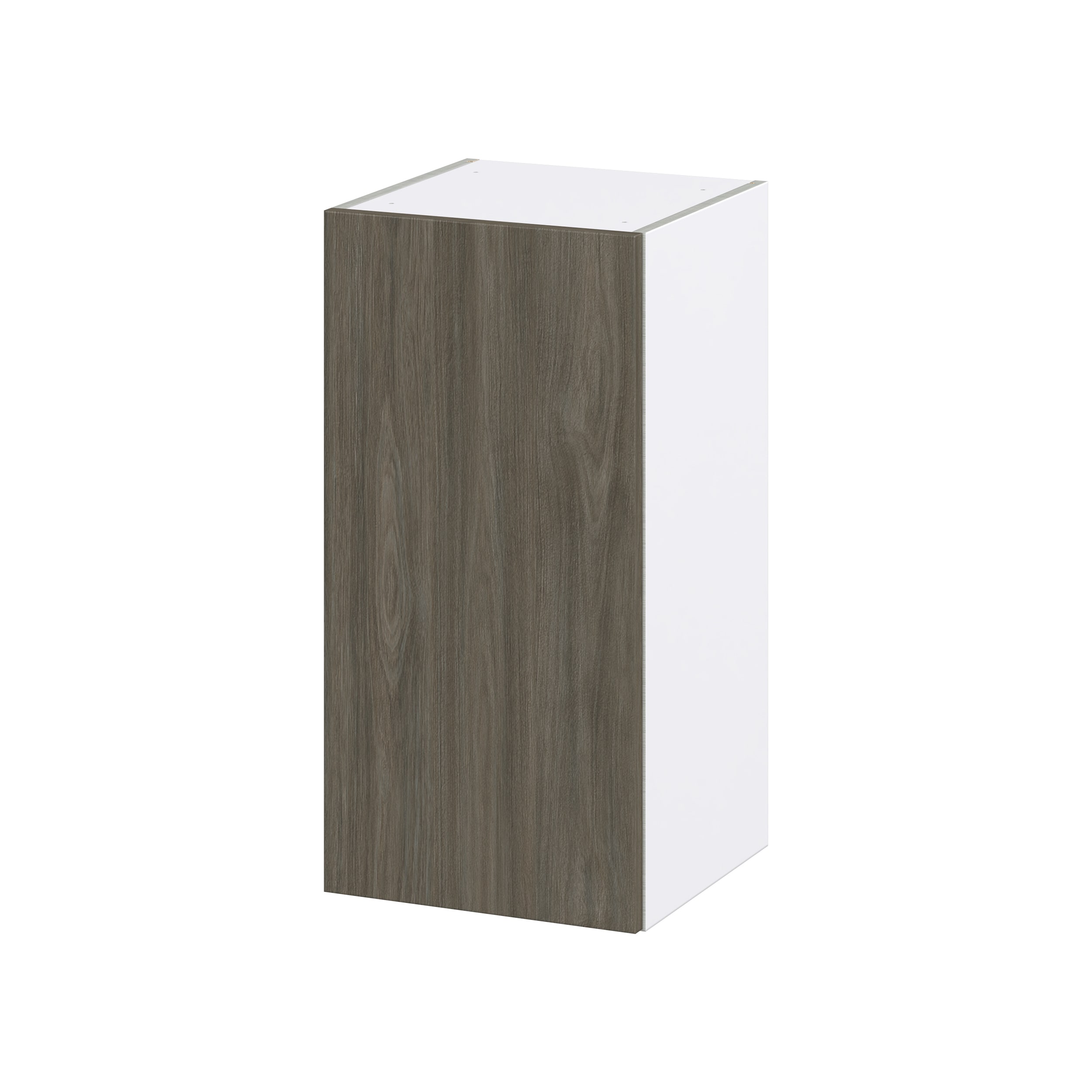 Hugo&Borg DSW1530(L/R)-SA Savane 15-in W x 30-in H x 14-in D Textmel Wall Fully assembled Cabinet (Flat Panel Slab)