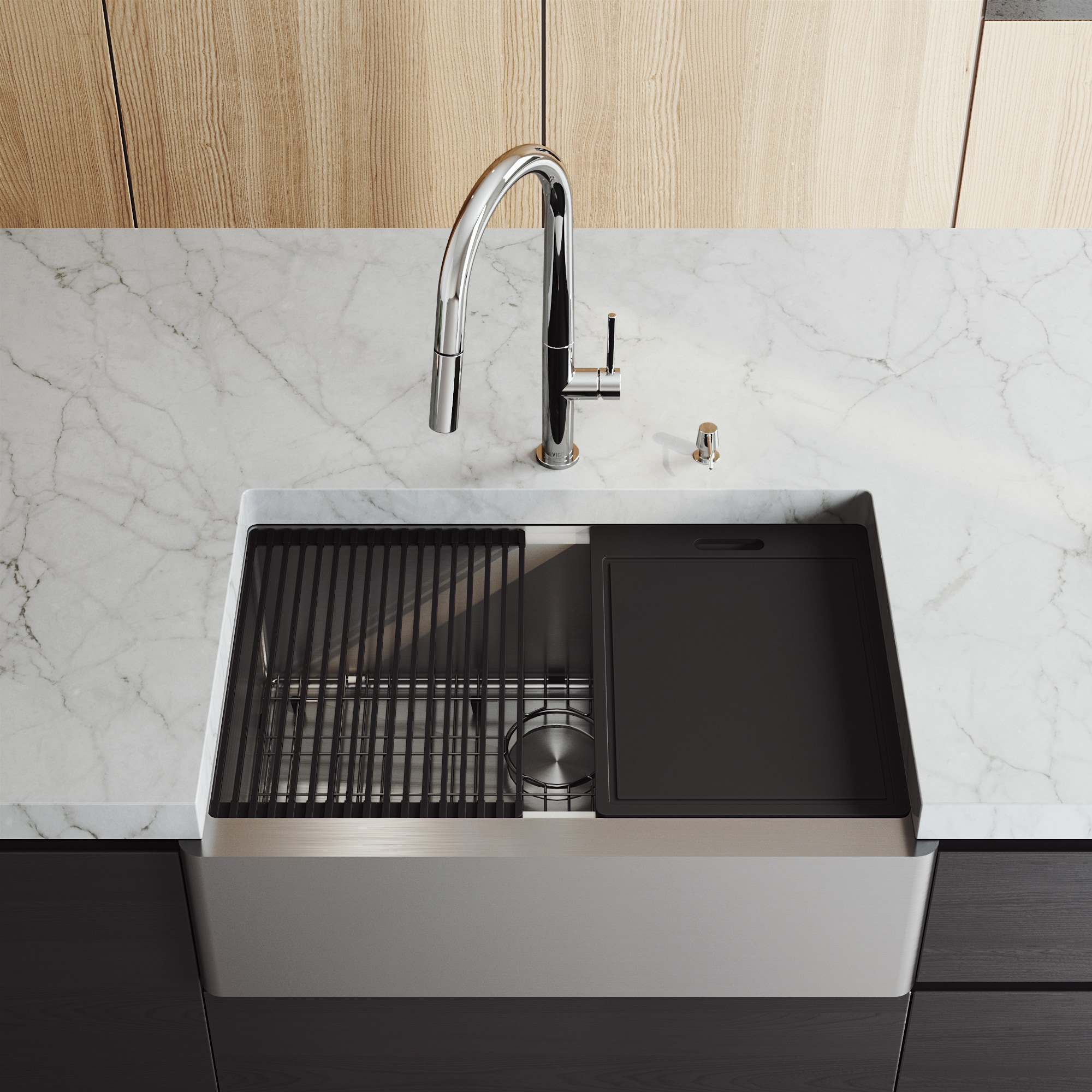 VIGO VGS3020FA Kitchen-Sinks - View #2