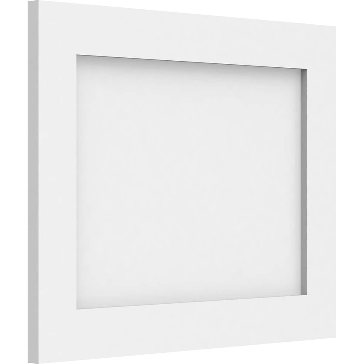 Ekena Millwork WALP18X14X062CNL 18-in x 14-in Smooth Paintable/Stainable White PVC Fretwork Wall Panel ( 1.75-sq ft )