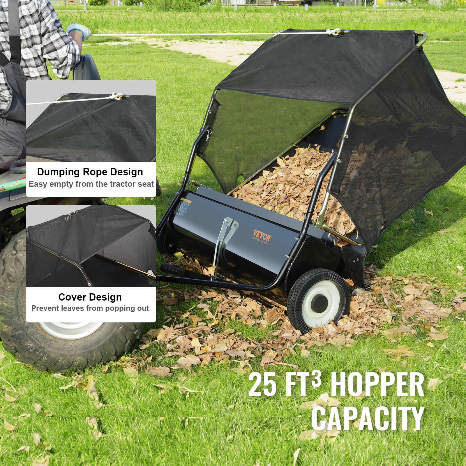 VEVOR T25CUFT44INCHFPKXV0 lawnsweeper - View #5