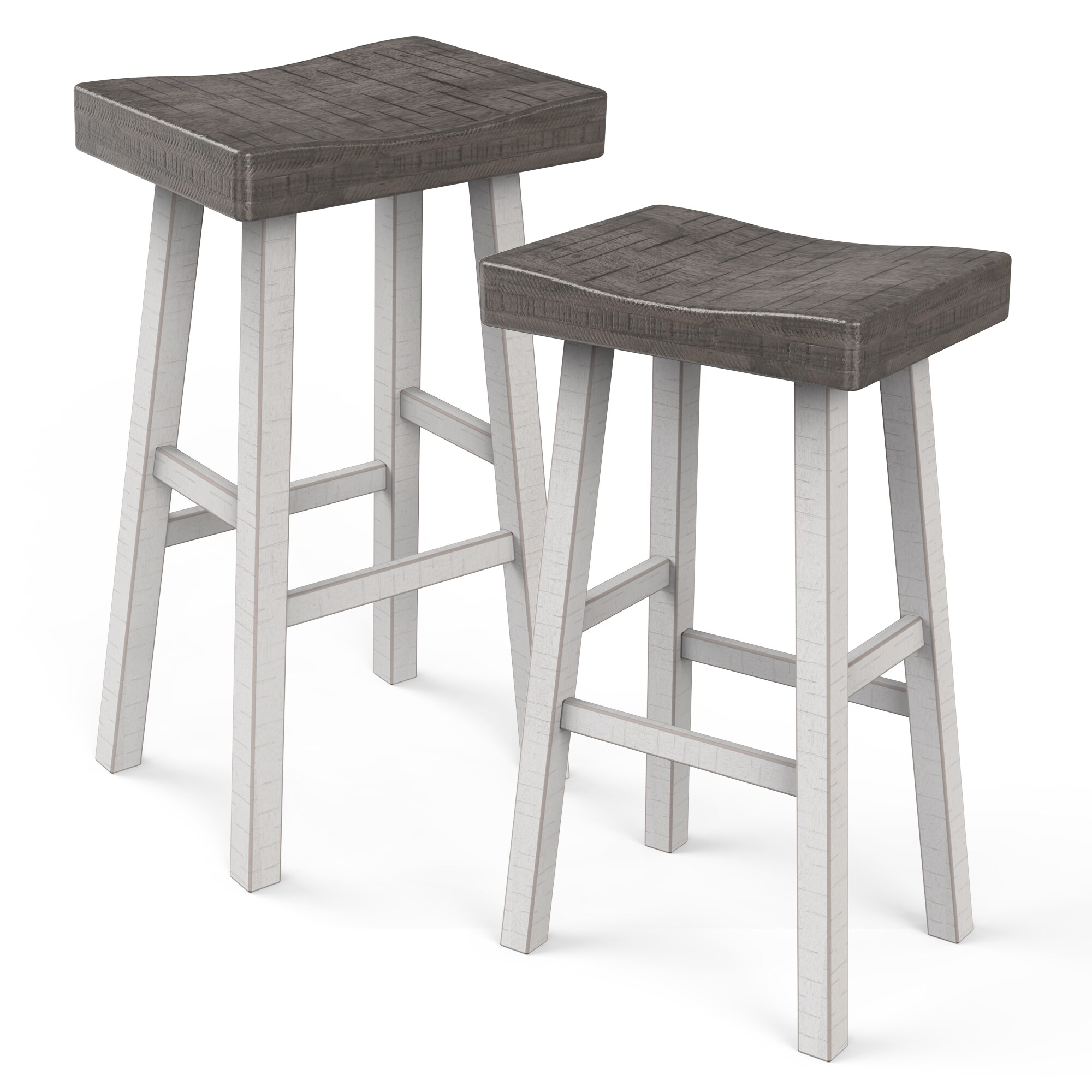 Matrix Decor MDFM-BR3001WH-29-2PK stools - View #2
