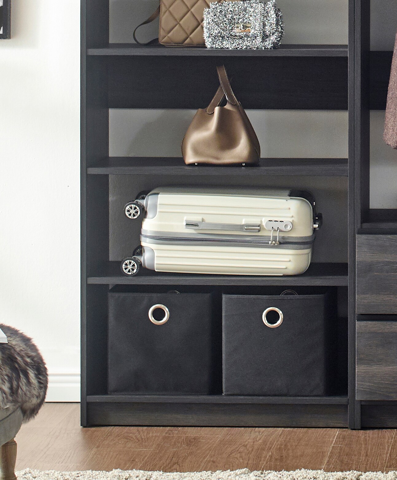 Klair Living PROSPER-ECA BLK Wood-Closet-Kits - View #3