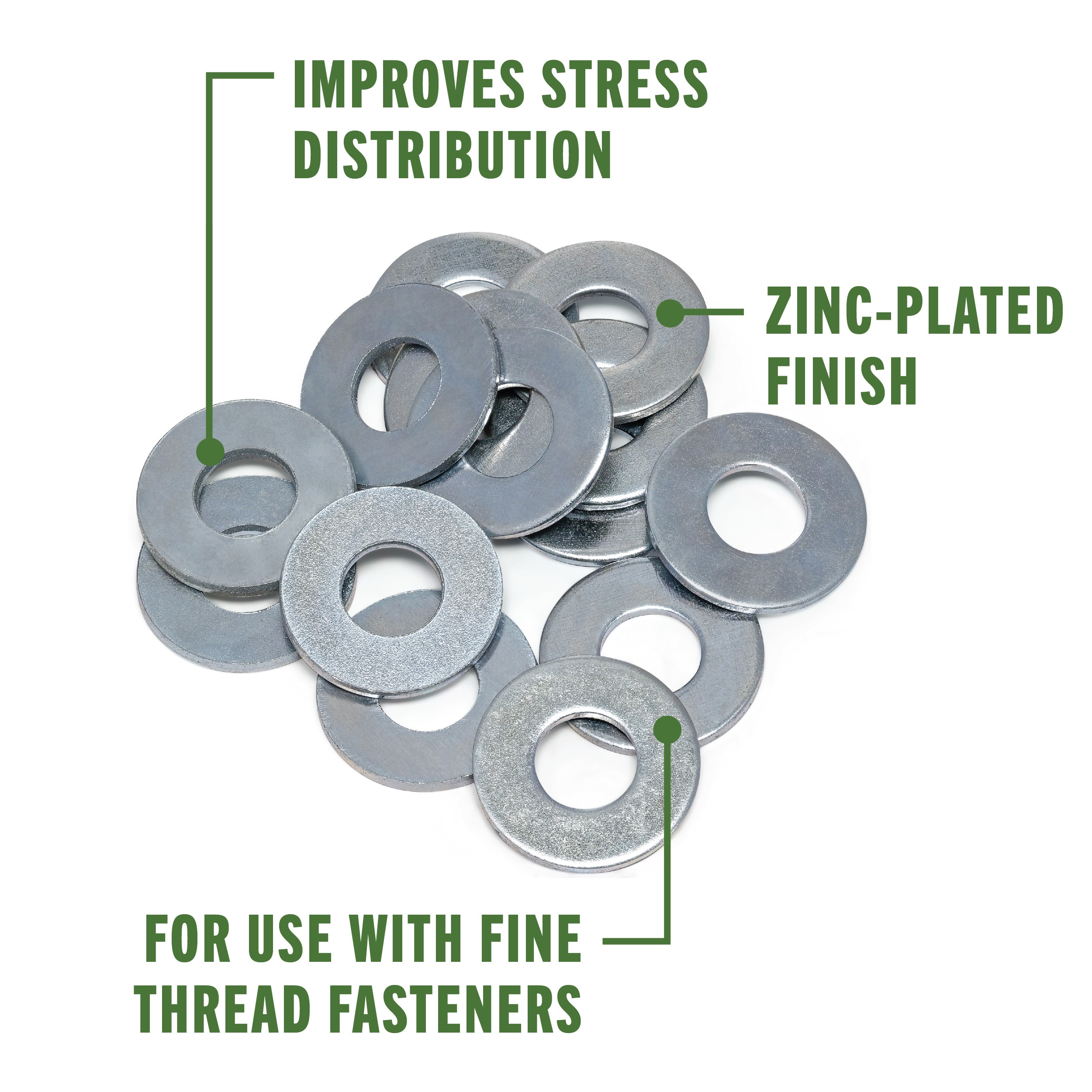 Hillman Zinc-plated Standard Flat Washer (36-Count) 490685 At Lowes.com