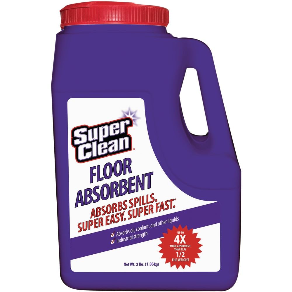 Super Clean SuperClean Inc. Floor Absorbent 3 lb (48 Fl Oz) Granules