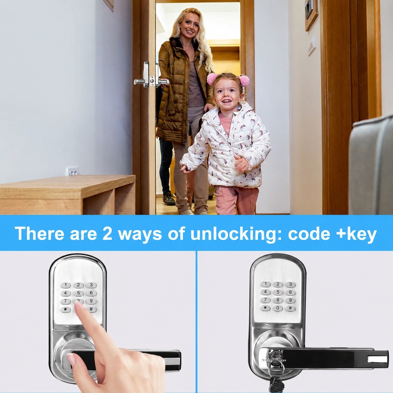 Adrinfly LAD0806D342 Door-Deadbolts - View #2
