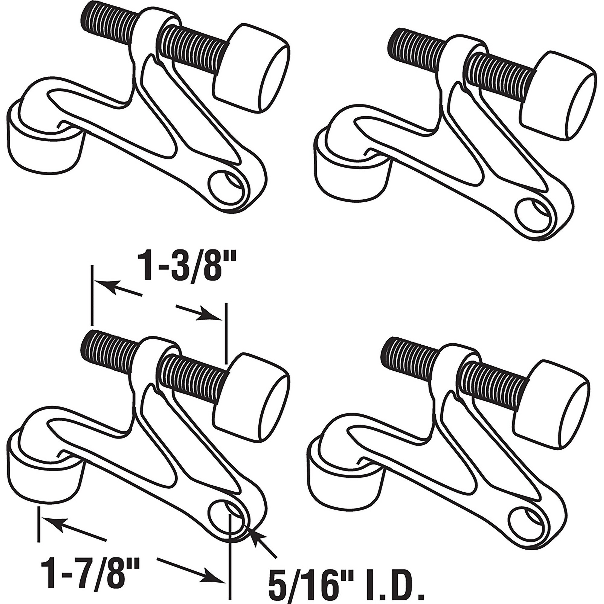 Prime-Line U 10131-4 Door-Bumpers-Stops2 - View #2