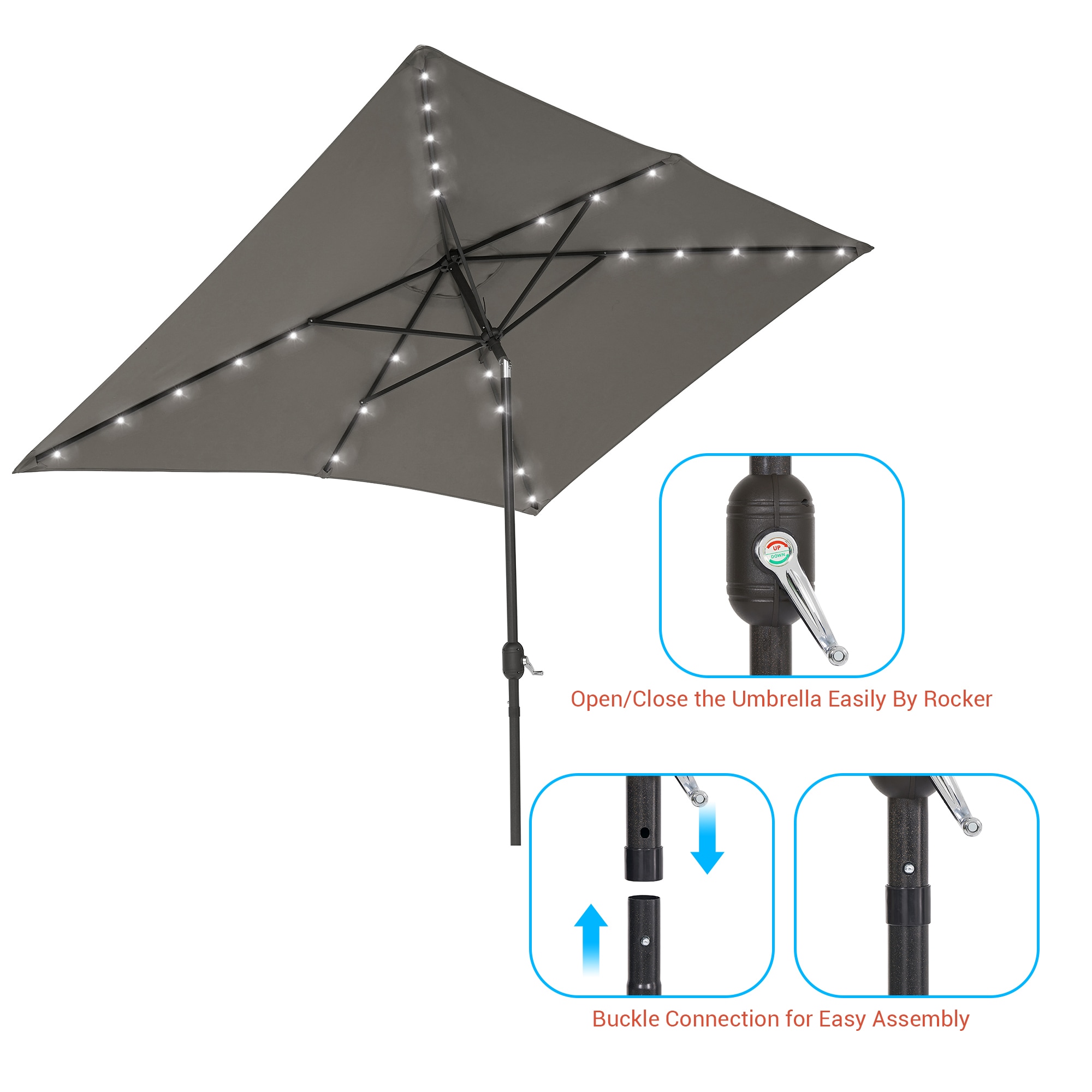 ACEGOSES LW-RLED16GY Umbrellas-2 - View #8