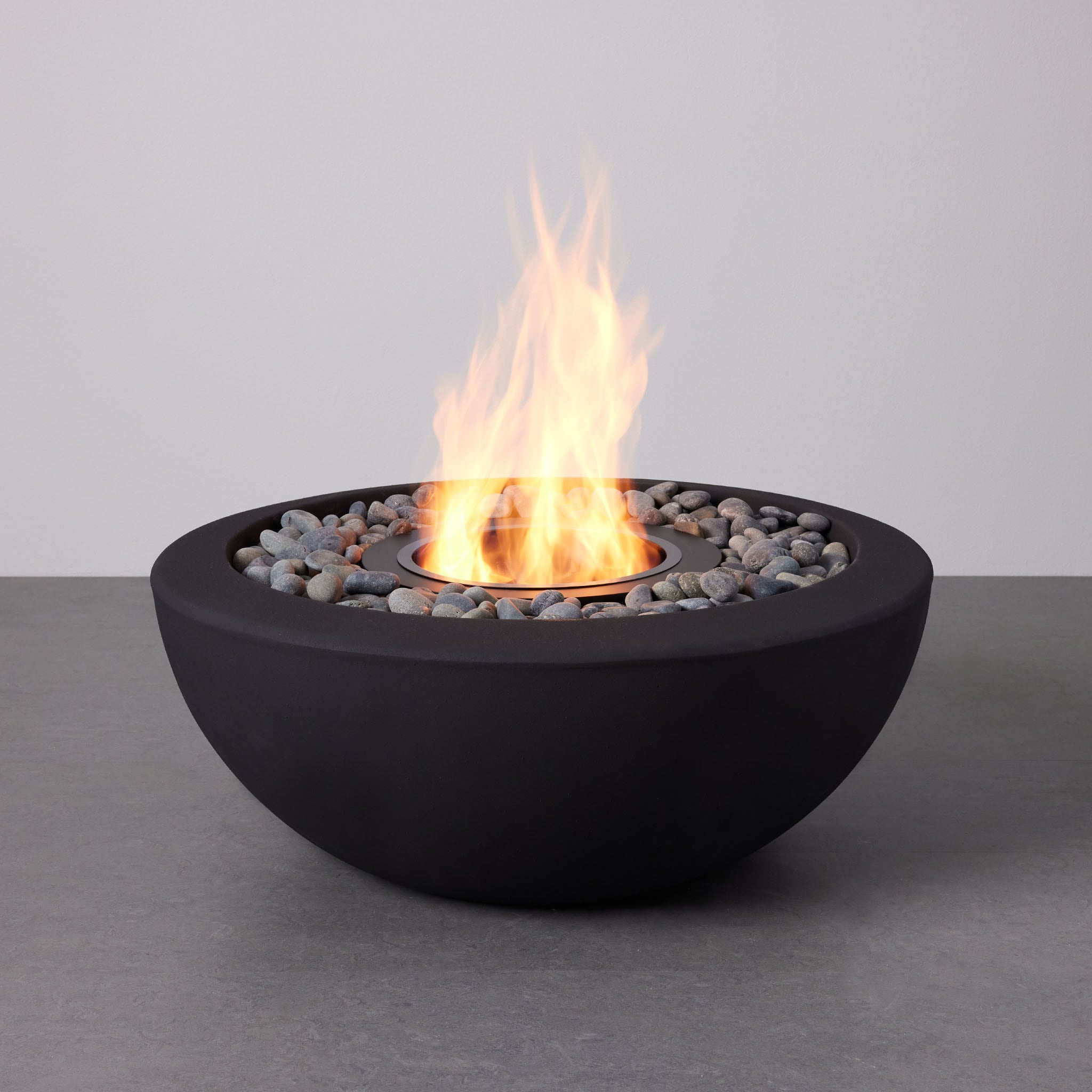 TerraFlame Stone Fire Bowl Tabletop Portable Fireplace Indoors and