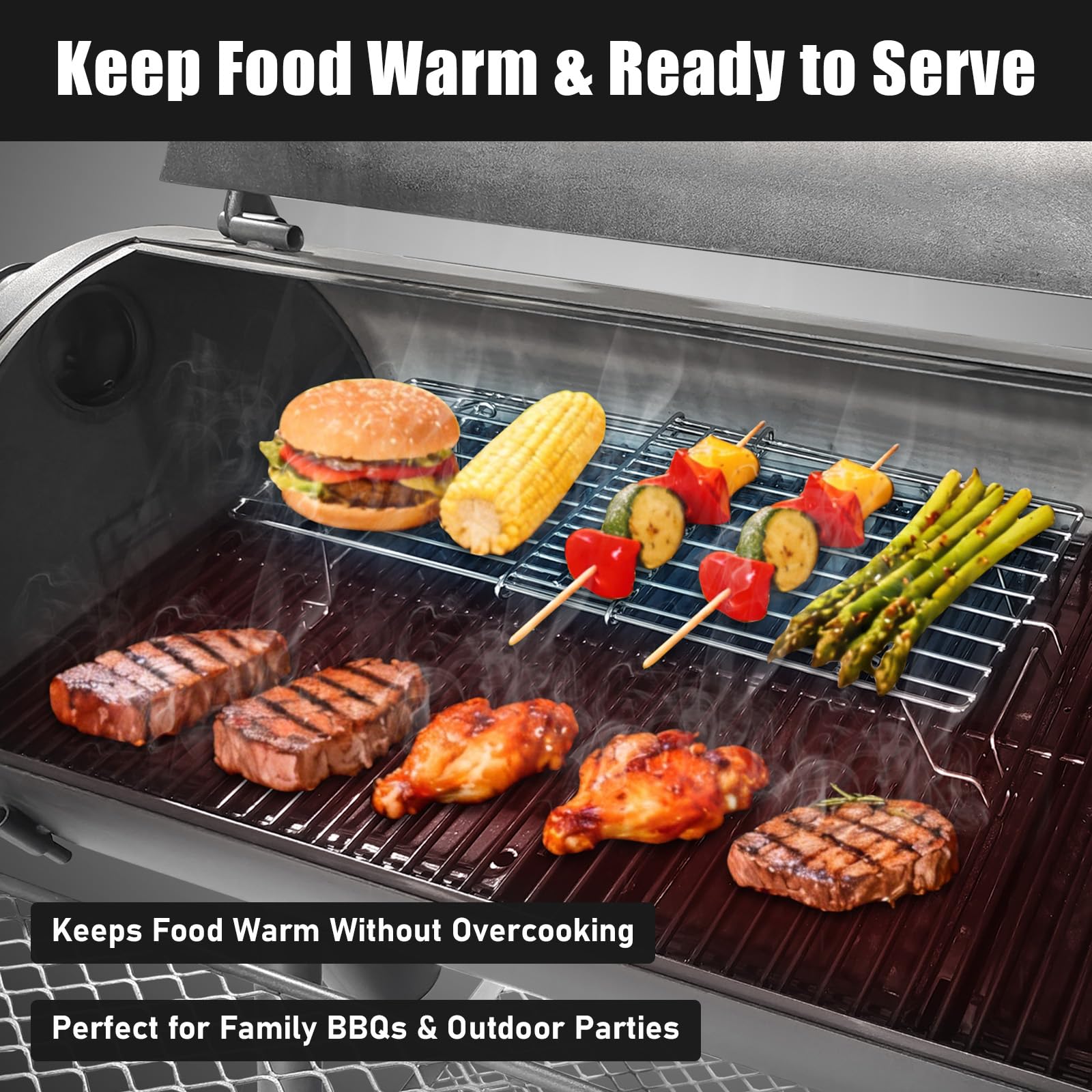 AKSCYZM LAK0804K045 Gas-Grill-Cookgrates-Warmracks - View #7