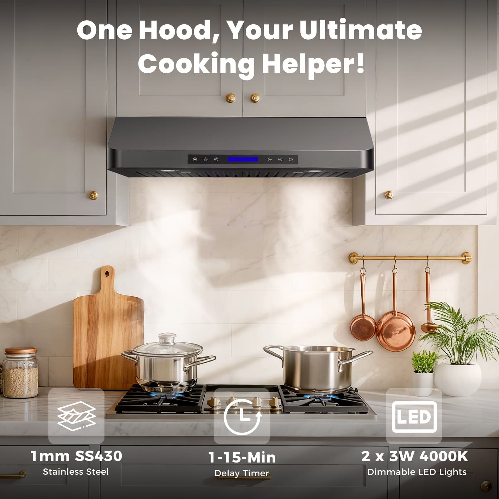 DIVAN DMC01-30B Undercabinet-Range-Hoods - View #6