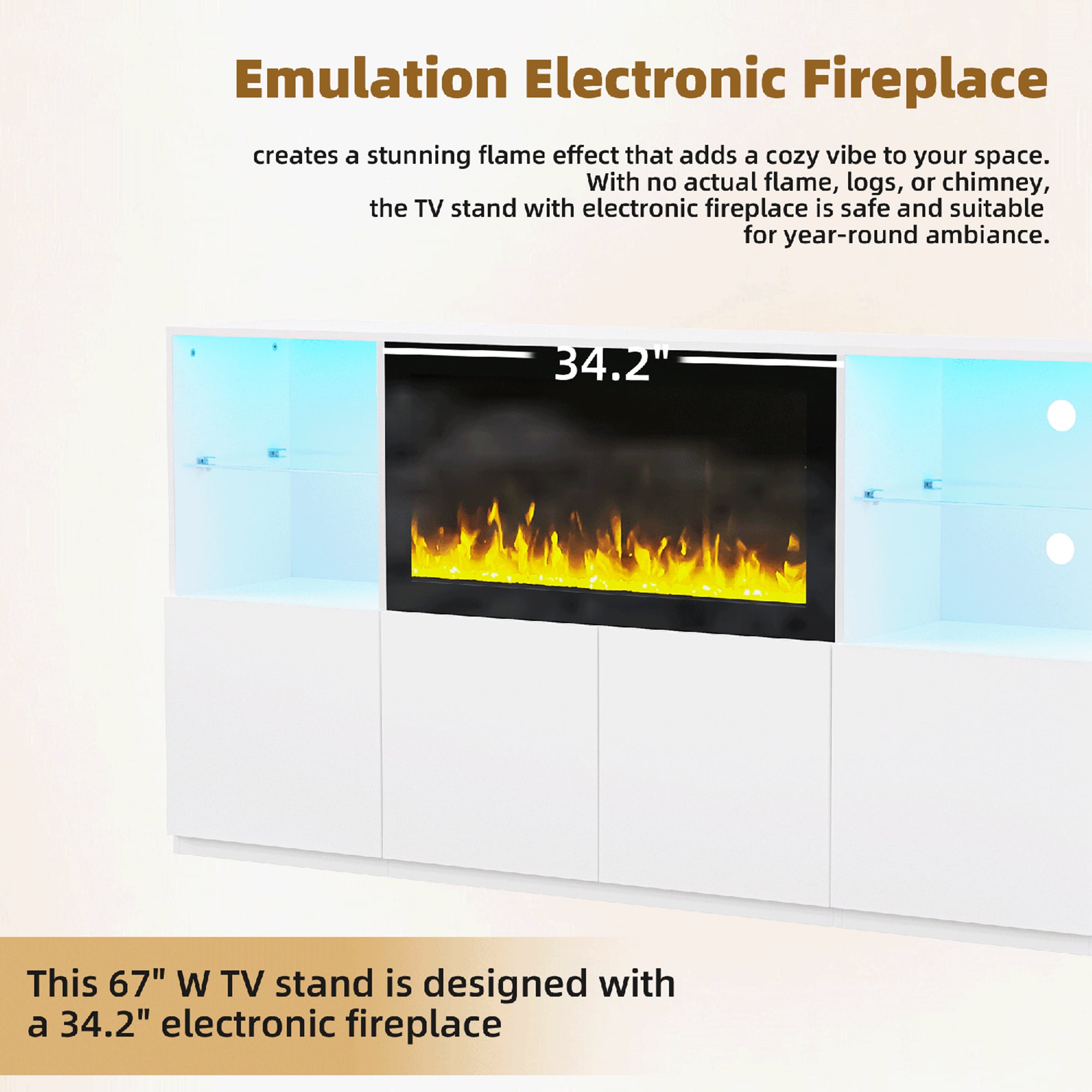 SINOFURN SYA780007WT Electric-Fireplaces - View #9