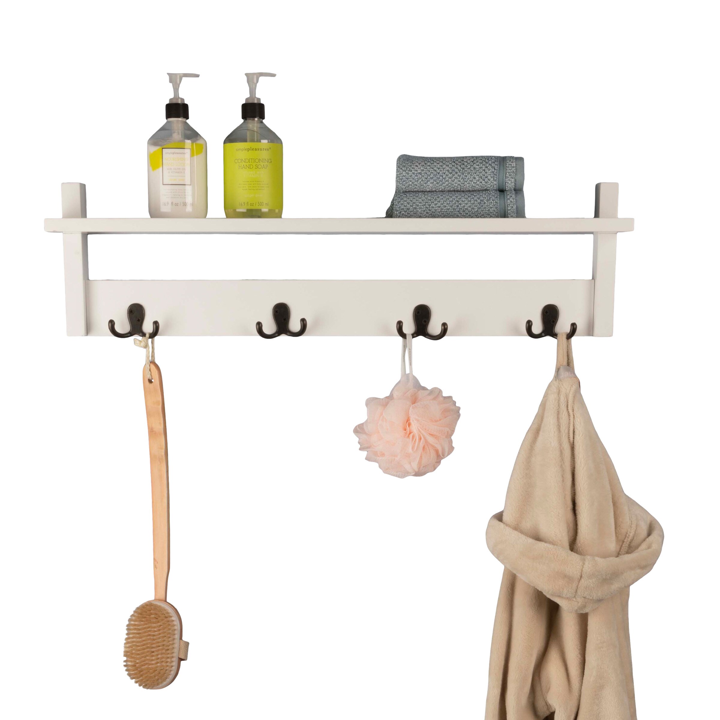 Lavish Home 80-ENTRYHS-8-WHT Decorative-Wall-Hooks - View #11