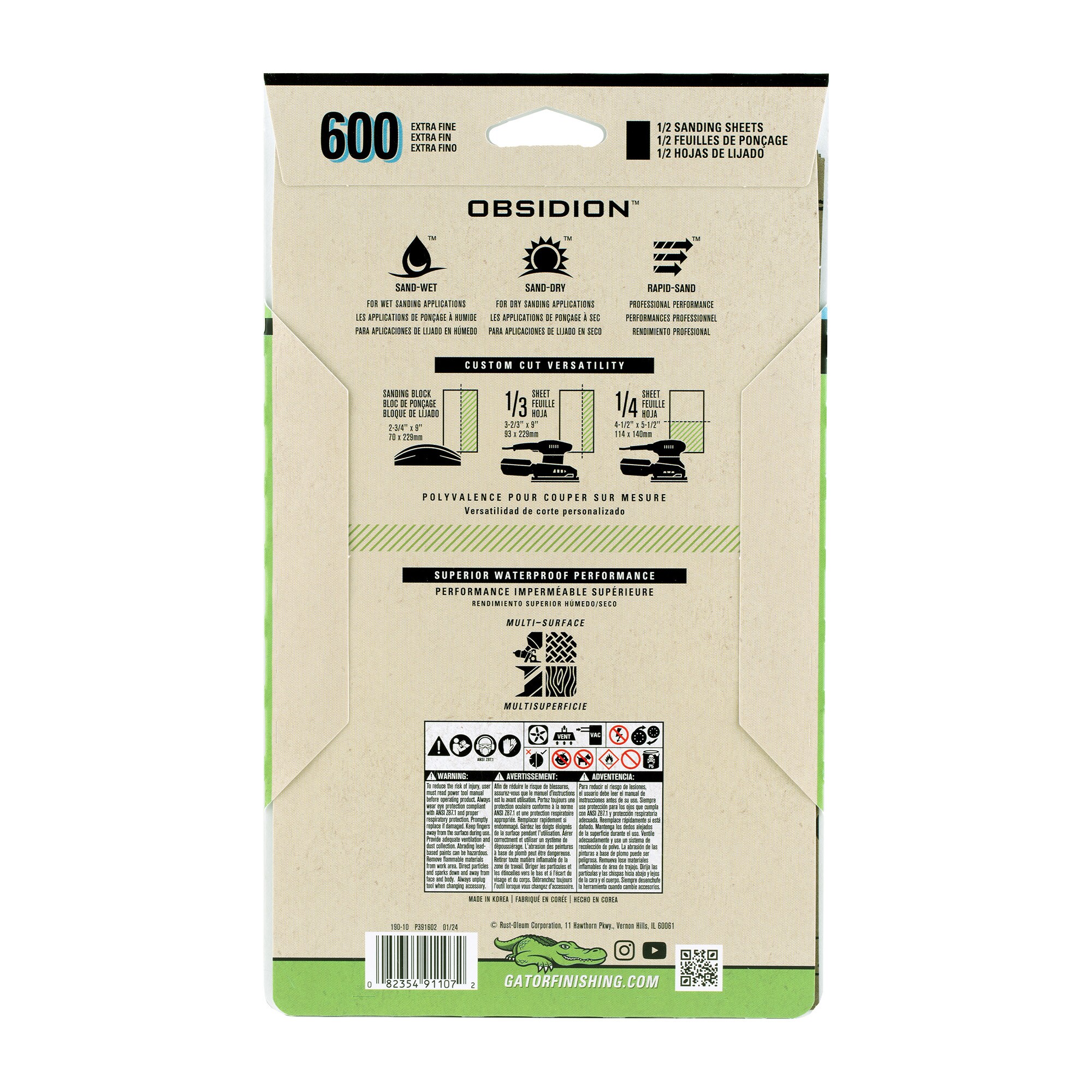 Gator 391107 Pt-Sandpaper - View #3