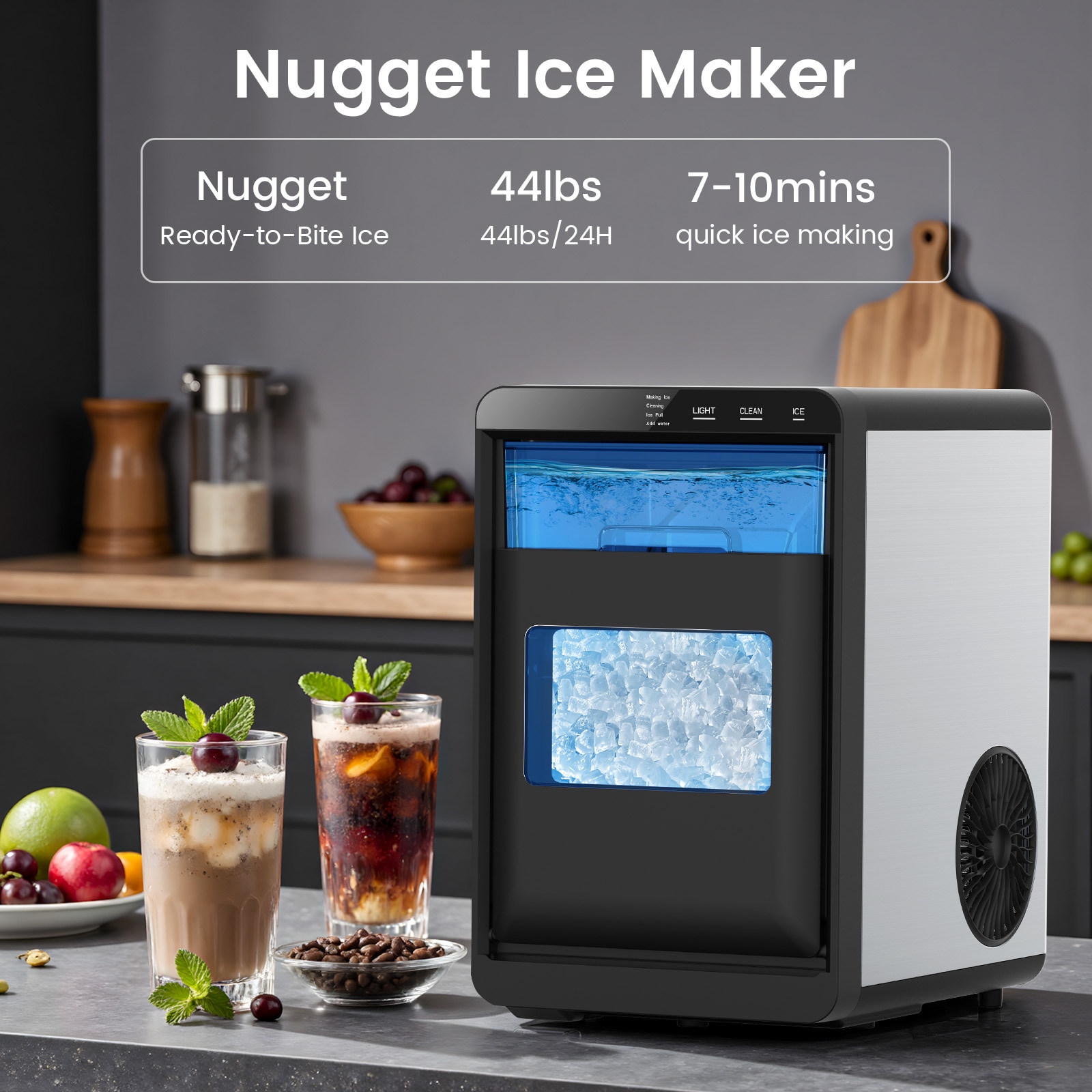 COWSAR LSRW-58020RIM0-STEEL Ice-Makers - View #2