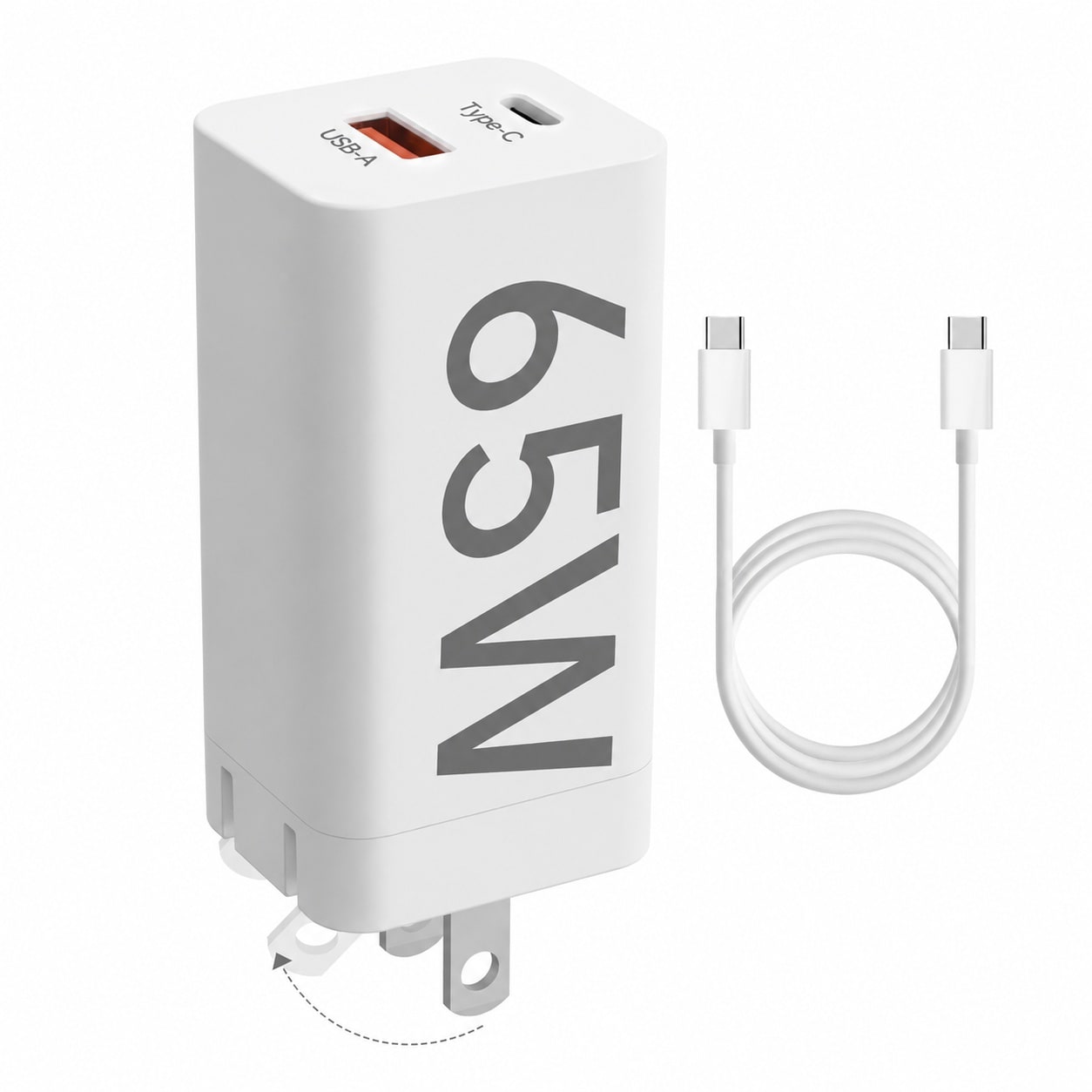 Misopily 65W Super Fast USB C A Portable Charger Dual Port for Air 3 ...