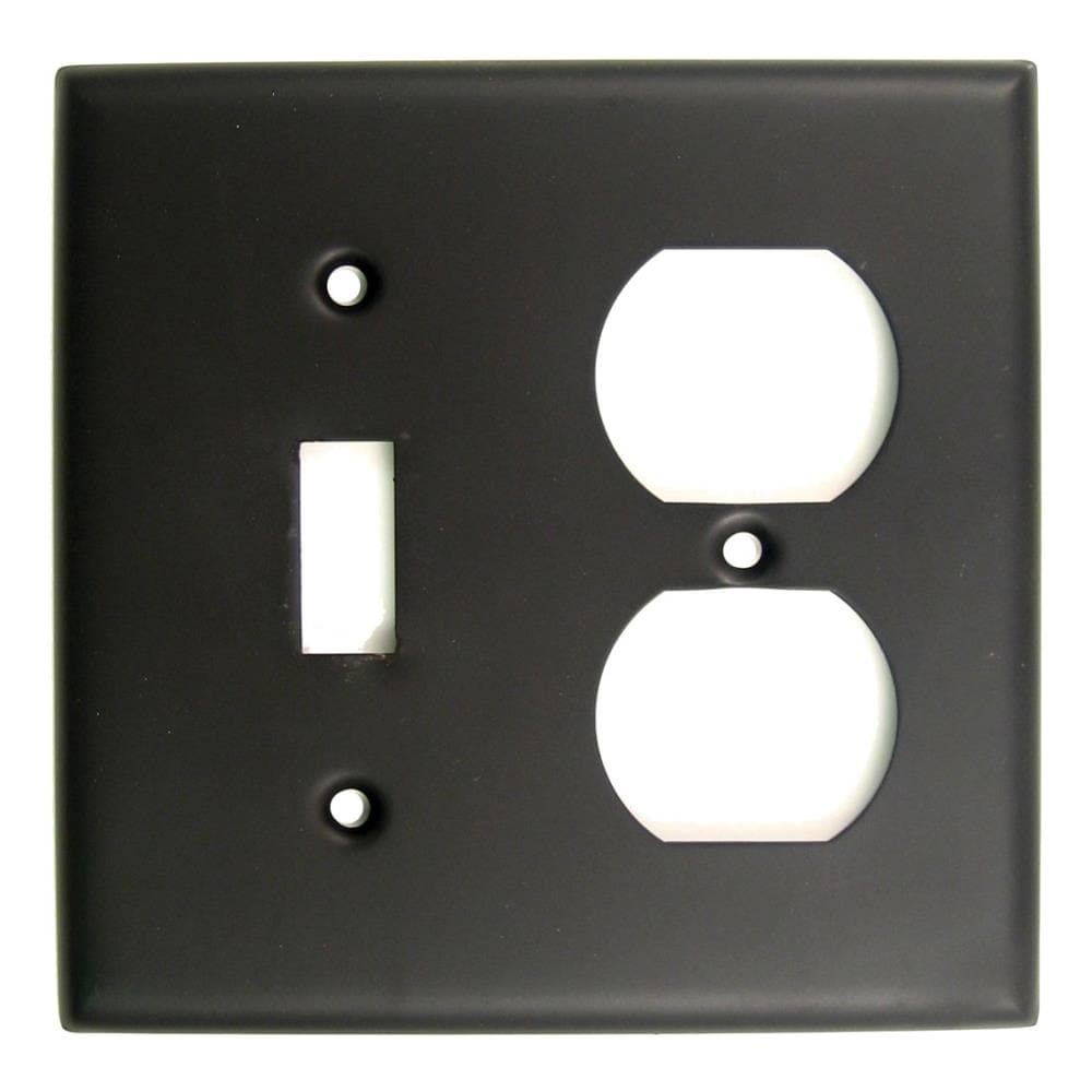 Rusticware 791ORB 2 -Gang Standard Size Oil-rubbed bronze Brass Indoor Toggle/Duplex Wall Plate