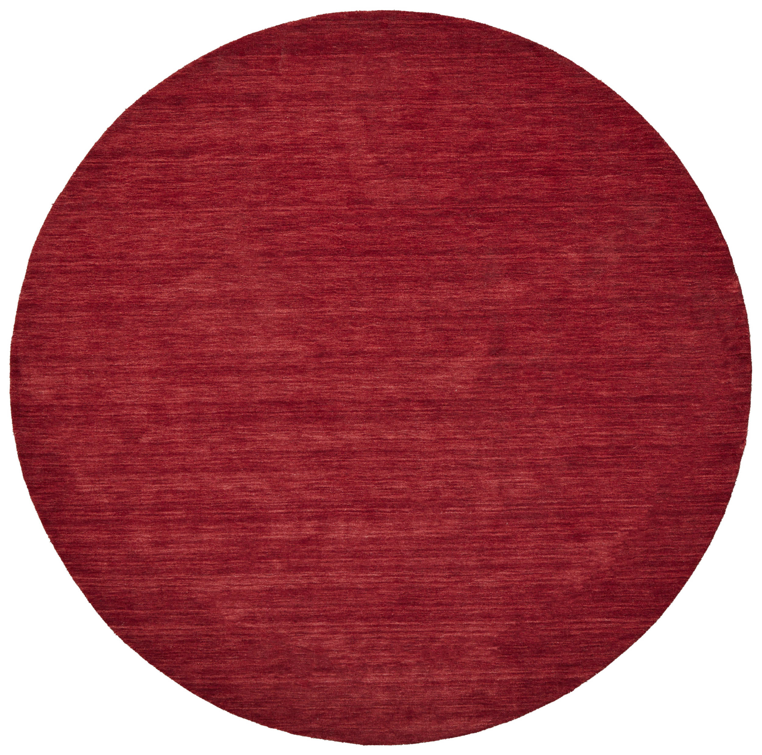 Room Envy 579R8049RED000N80 Celano 8 x 8 (ft) Loomed Wool Pompeian Red/Aurora Red Round Indoor Solid Mid-Century Modern Area rug
