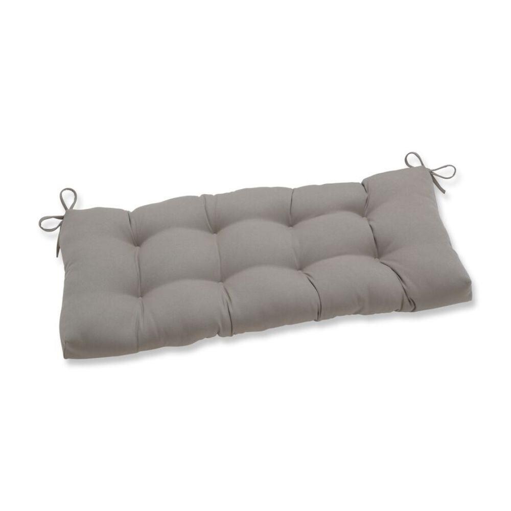 Pillow Perfect 650463 Solar Linen 44-in x 18-in Off-white Patio Bench Cushion