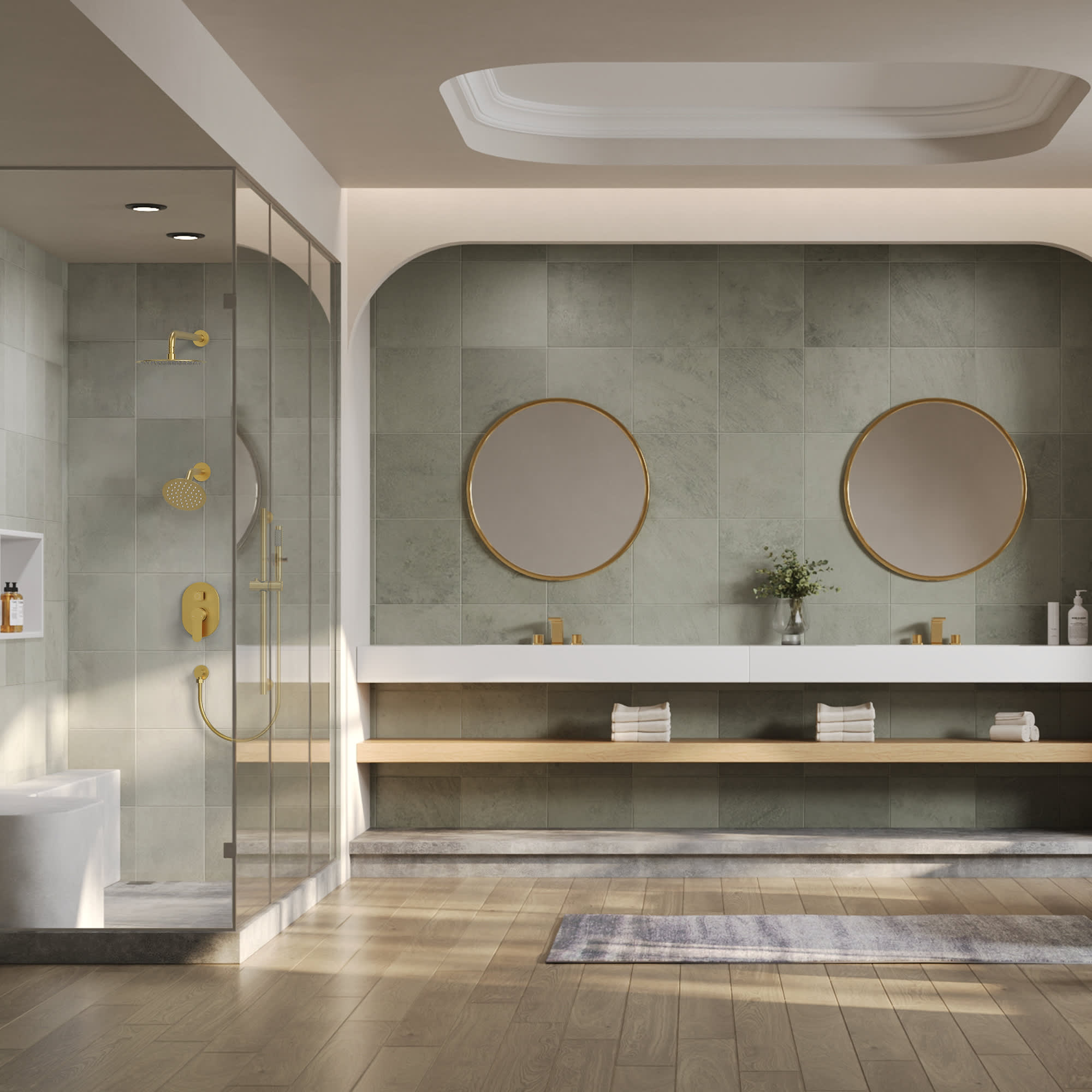 EVERSTEIN SFS-1058-GD10 Tub-Shower-Faucets - View #12