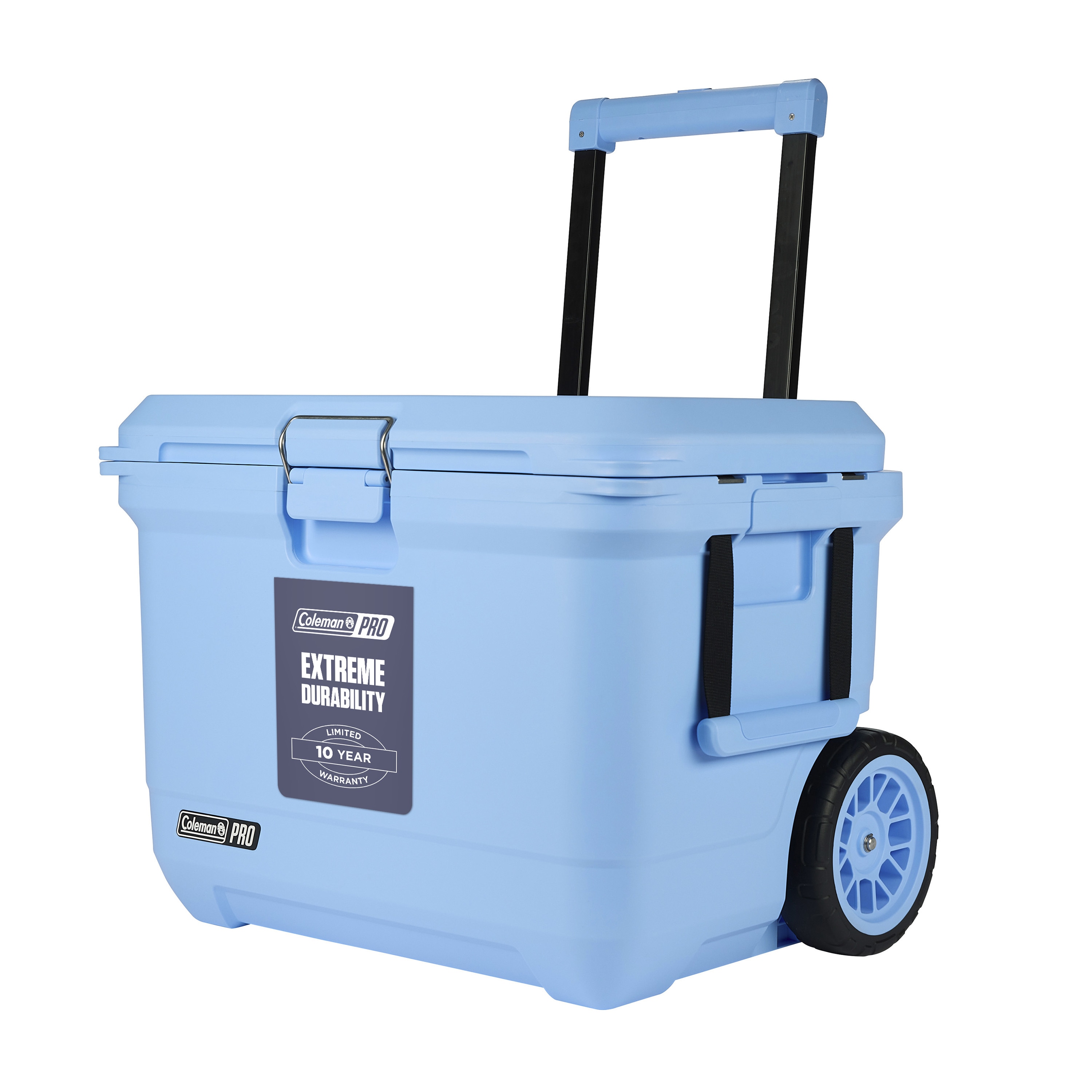Coleman - Pro Blue Sky 55 Quart(s) Hard Insulated Wheeled Cart cooler with Drainage Spout