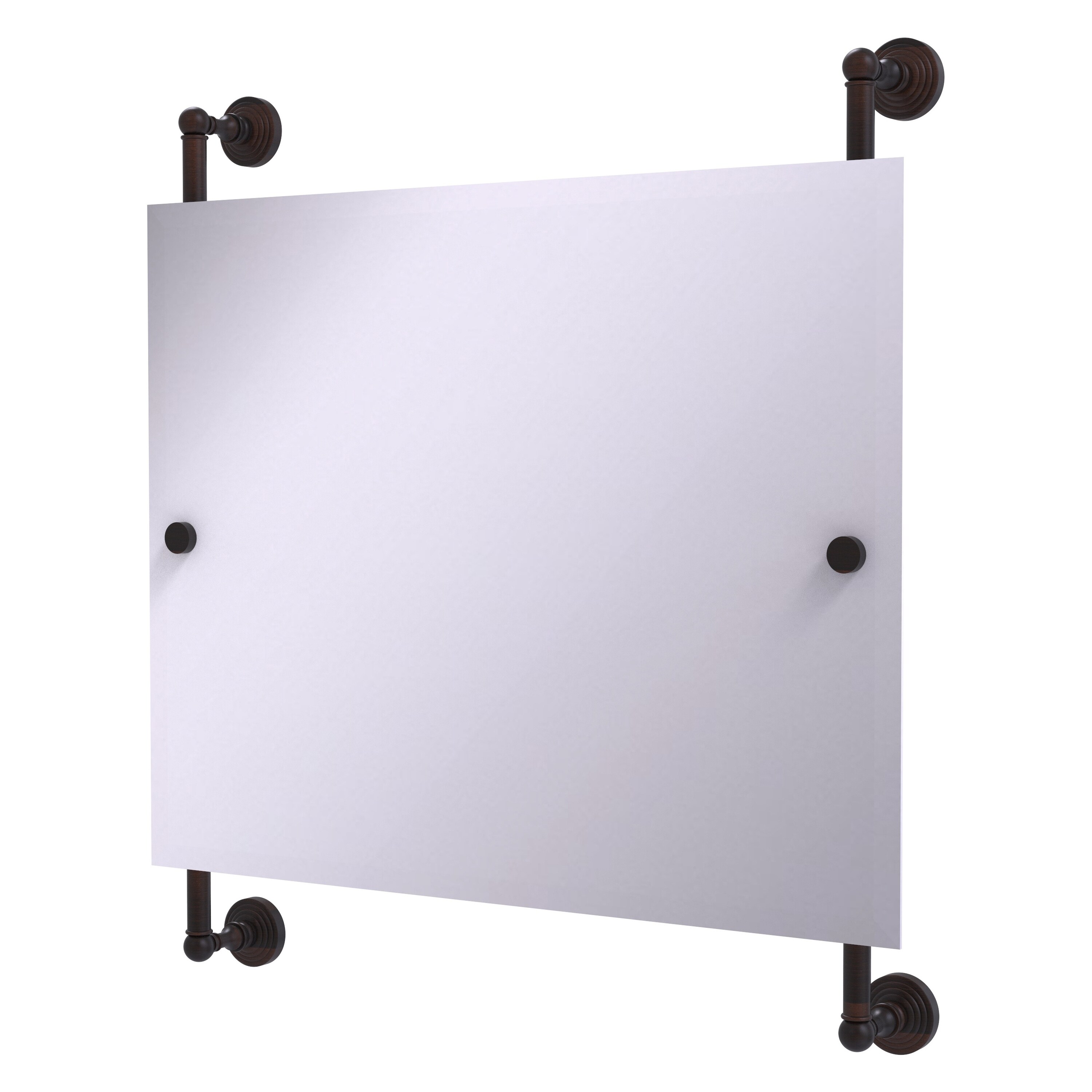 Allied Brass WP-27-93-VB Waverly Place 26-Inches x 29-Inches Beveled Frameless Rectangle Bathroom Vanity Mirror ( Venetian Bronze )