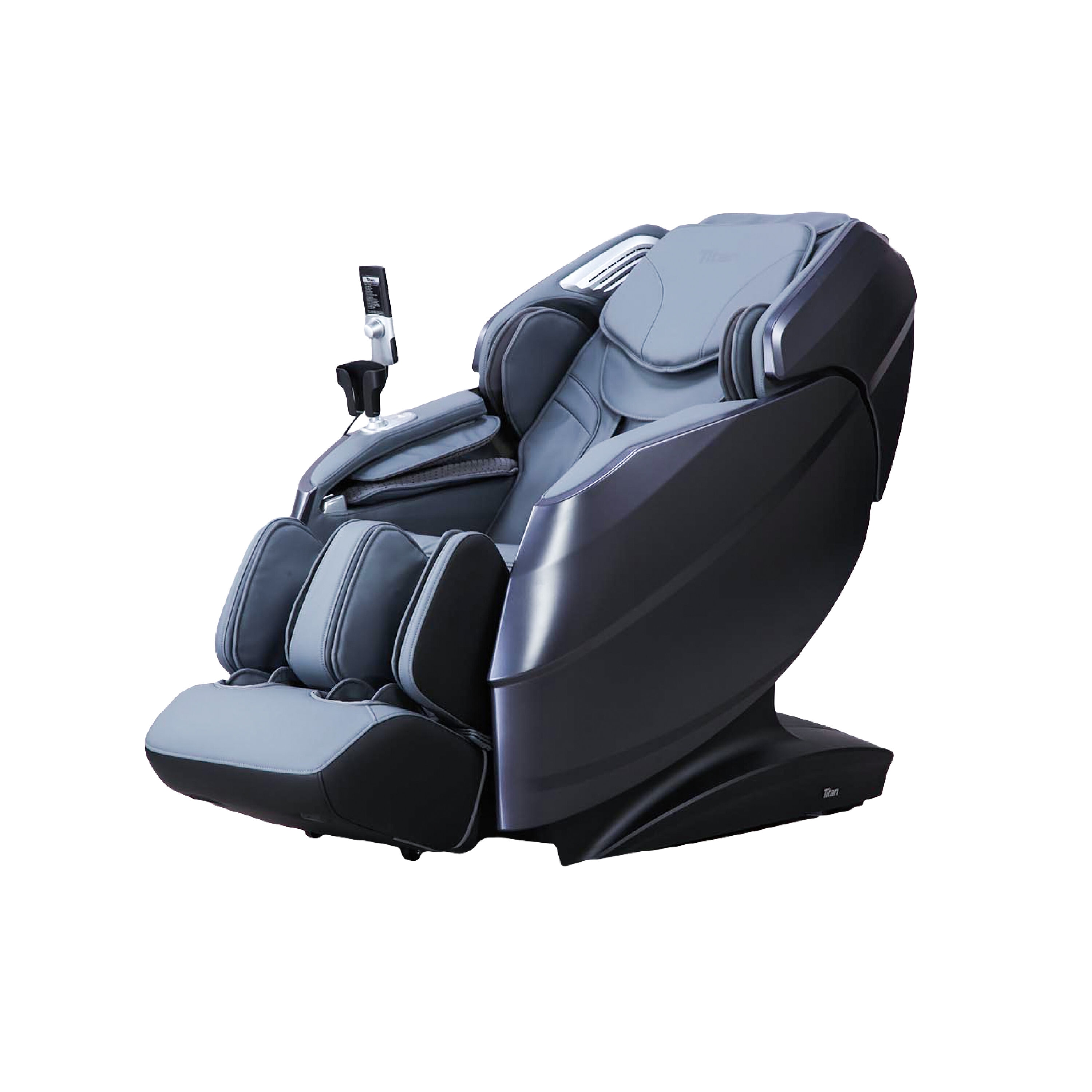 Osaki REJUVBL Rejuv 4D Black Faux leather Upholstered Powered Reclining Zero Gravity Massage chair
