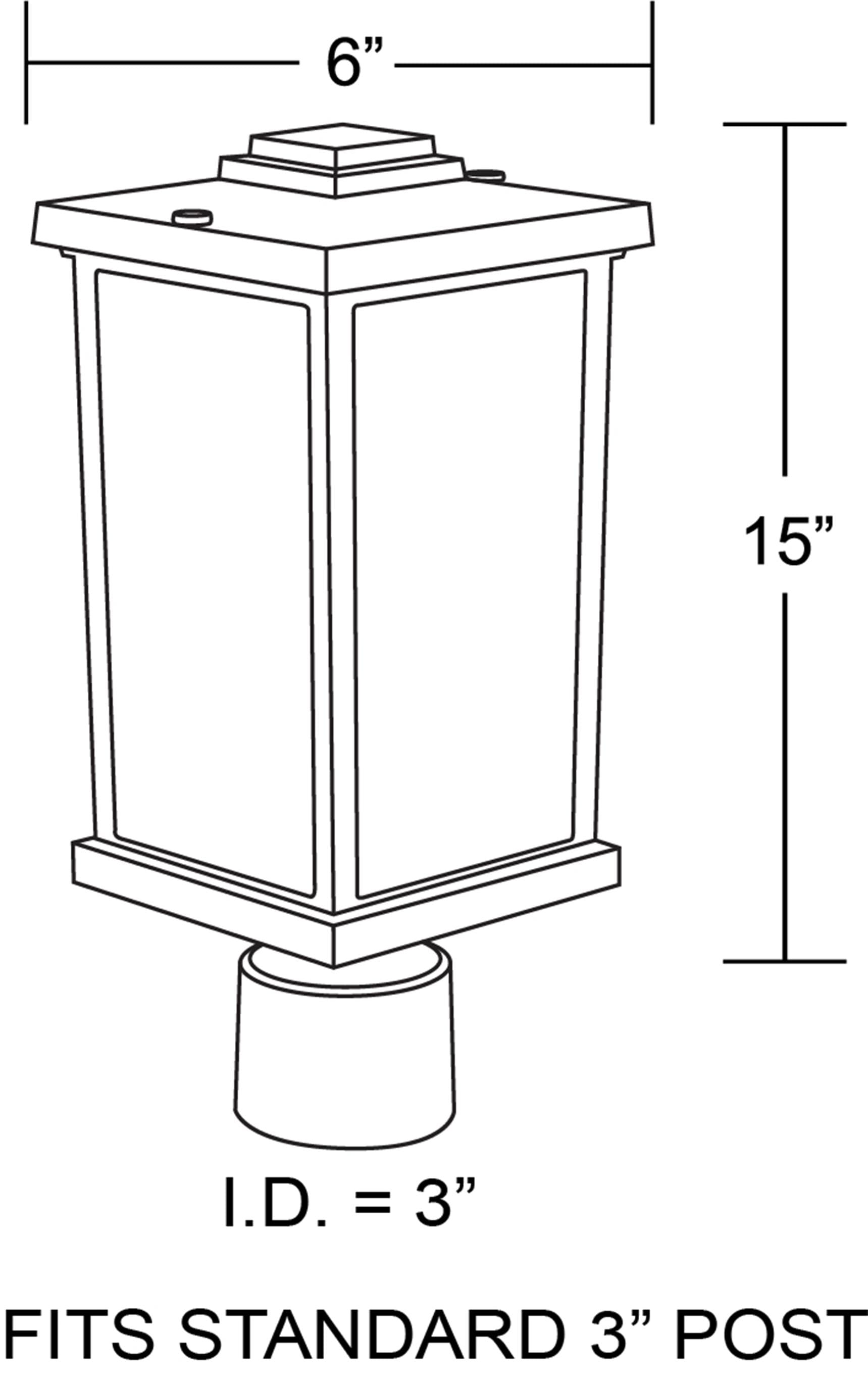 Solus SPC51TF-LE26W-WH Post-Lights - View #6