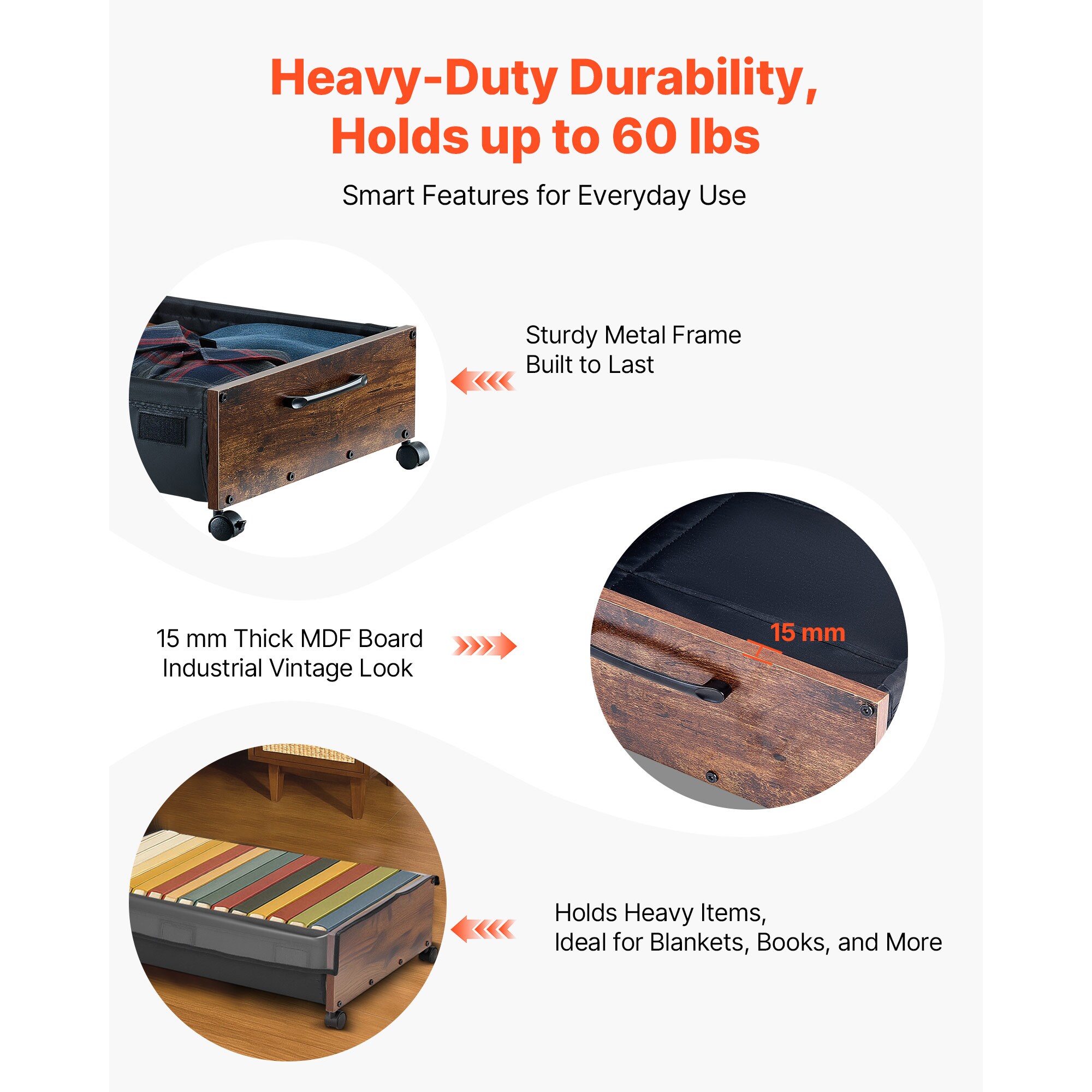 VEVOR SCCDCWKFTMBY14388V0 Wood-Closet-Accessories - View #5