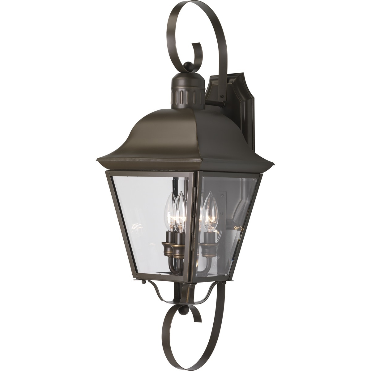 Progress Lighting Andover 3-Light 26-in H Antique Bronze Led Outdoor ...