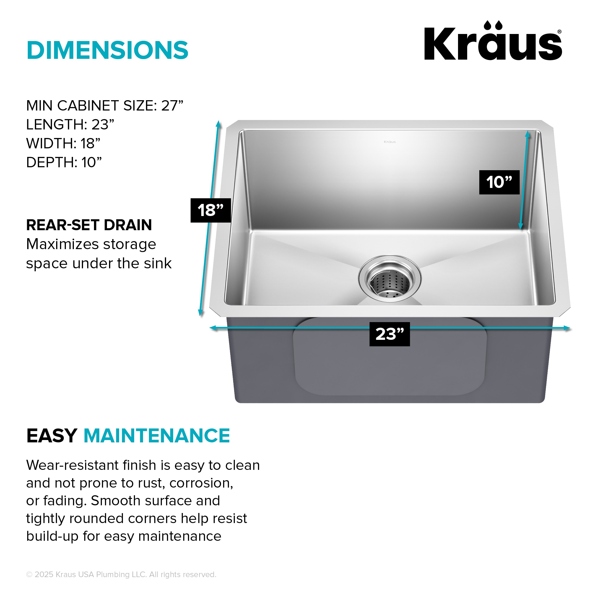 Kraus KHU101-23 Kitchen-Sinks - View #6