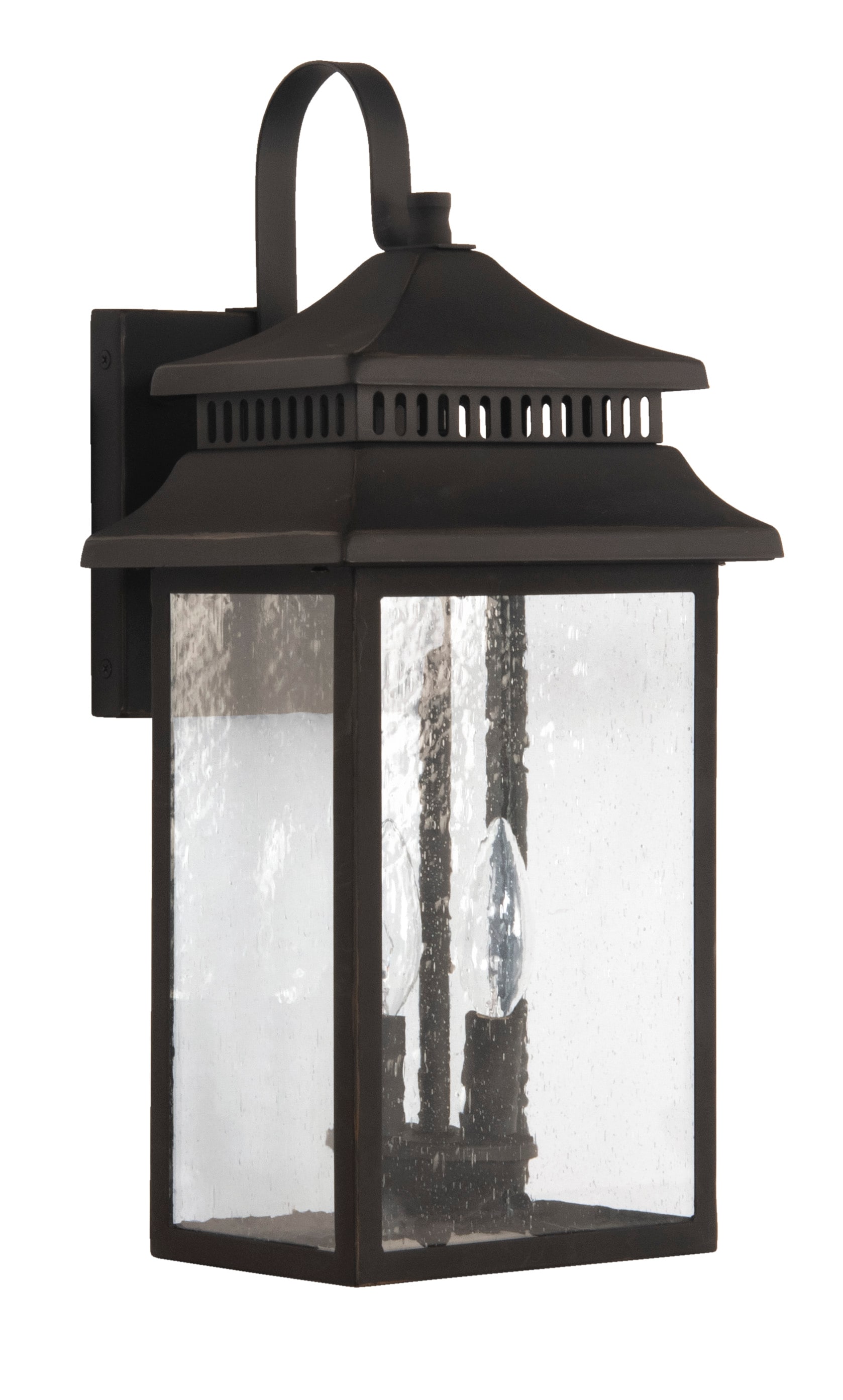 Craftmade ZA3114-DBG Crossbend 2 -Light 18.5-in H Black Hardwired Outdoor Wall Light