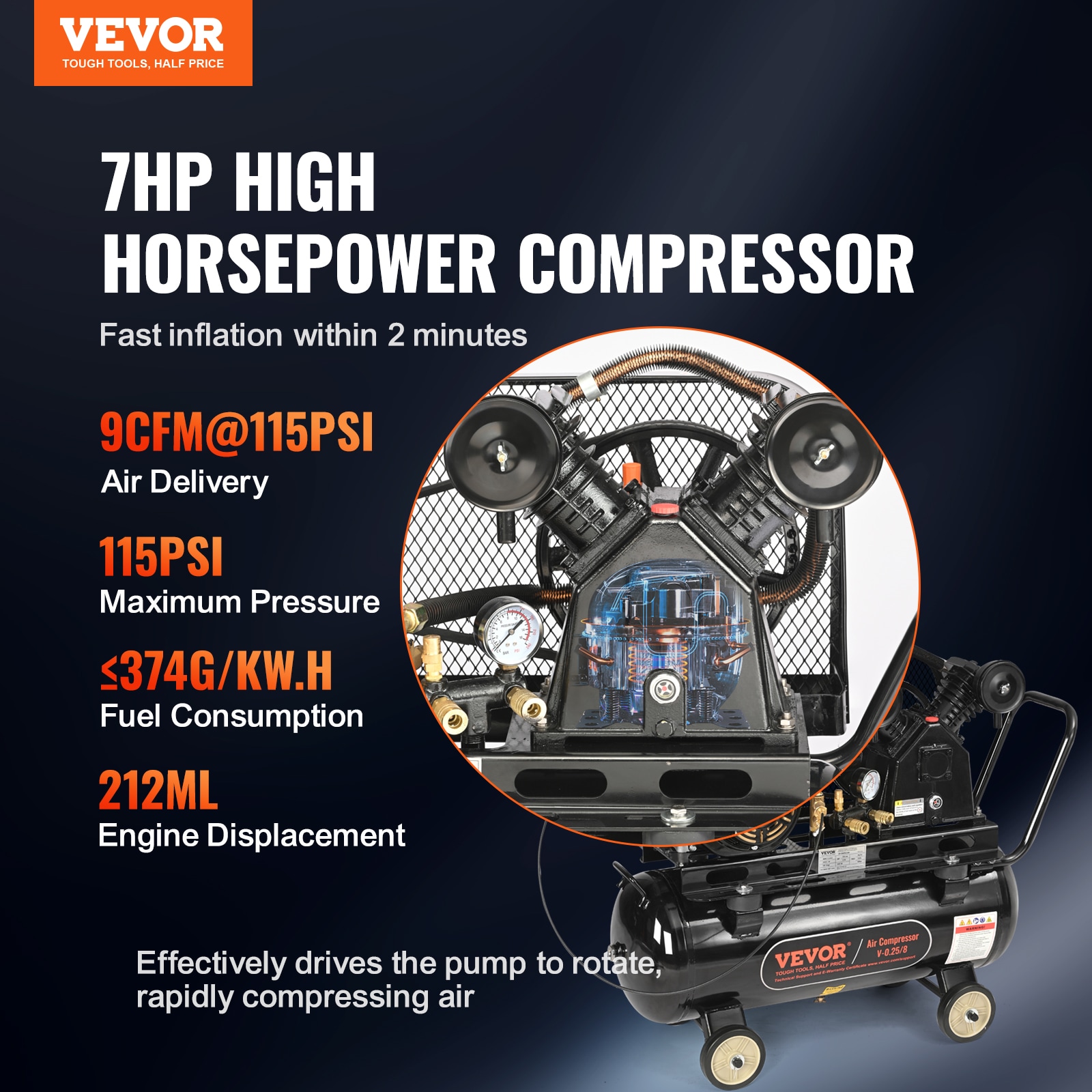 VEVOR QYKYJ10JL000XAYWDV0 Air-Compressors - View #4