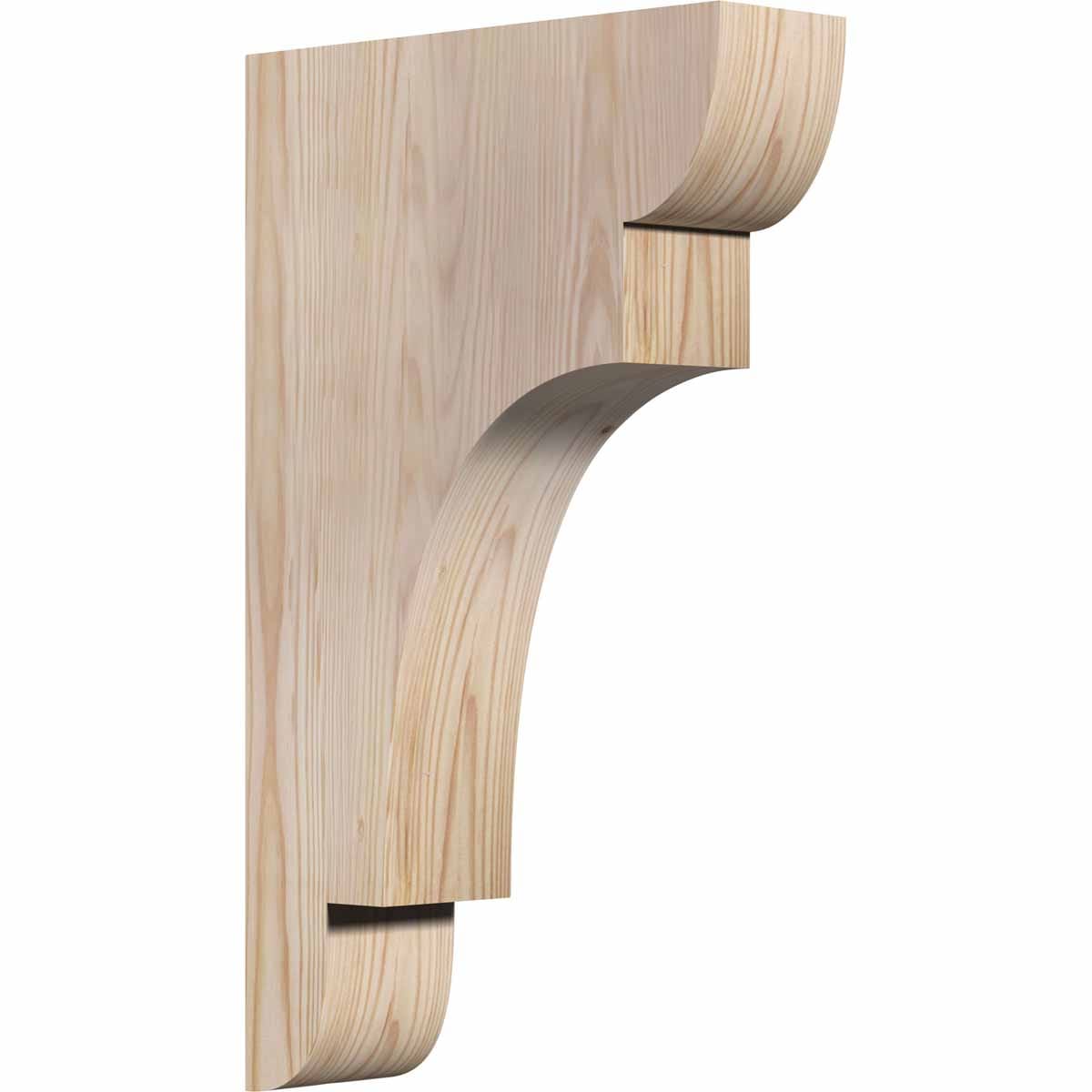 Ekena Millwork COR04X12X20NEB00SDF 3.5-in x 12-in x 20-in New brighton Unfinished Douglas fir Wood Paintable/Stainable Corbel