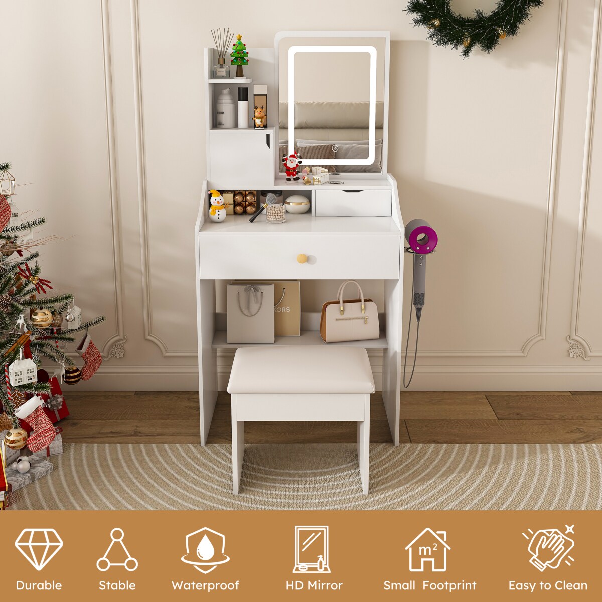 Streamdale Furniture W2700P457870 Bedroom-Vanities - View #4
