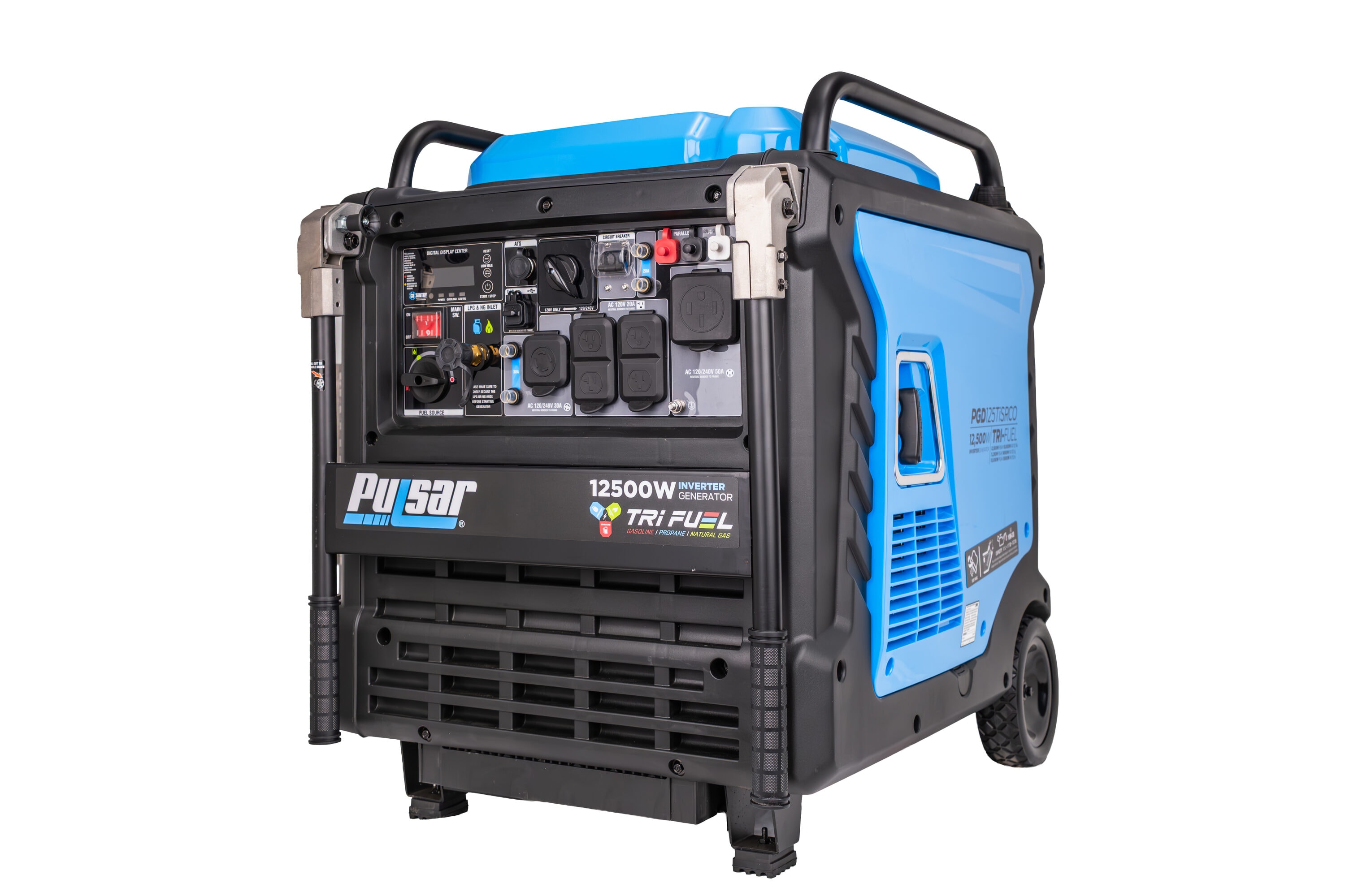 Pulsar Products 12500 Starting / 10000 Running Watt Gasoline/Liquid propane/Natural gas Tri-Fuel Portable Generator