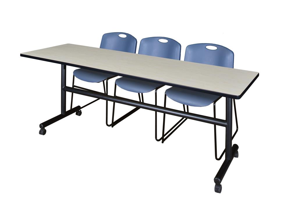 Regency MKFT8424PL44BE Training Off-white 4-Person Training Table (84-in W x 29-in H)