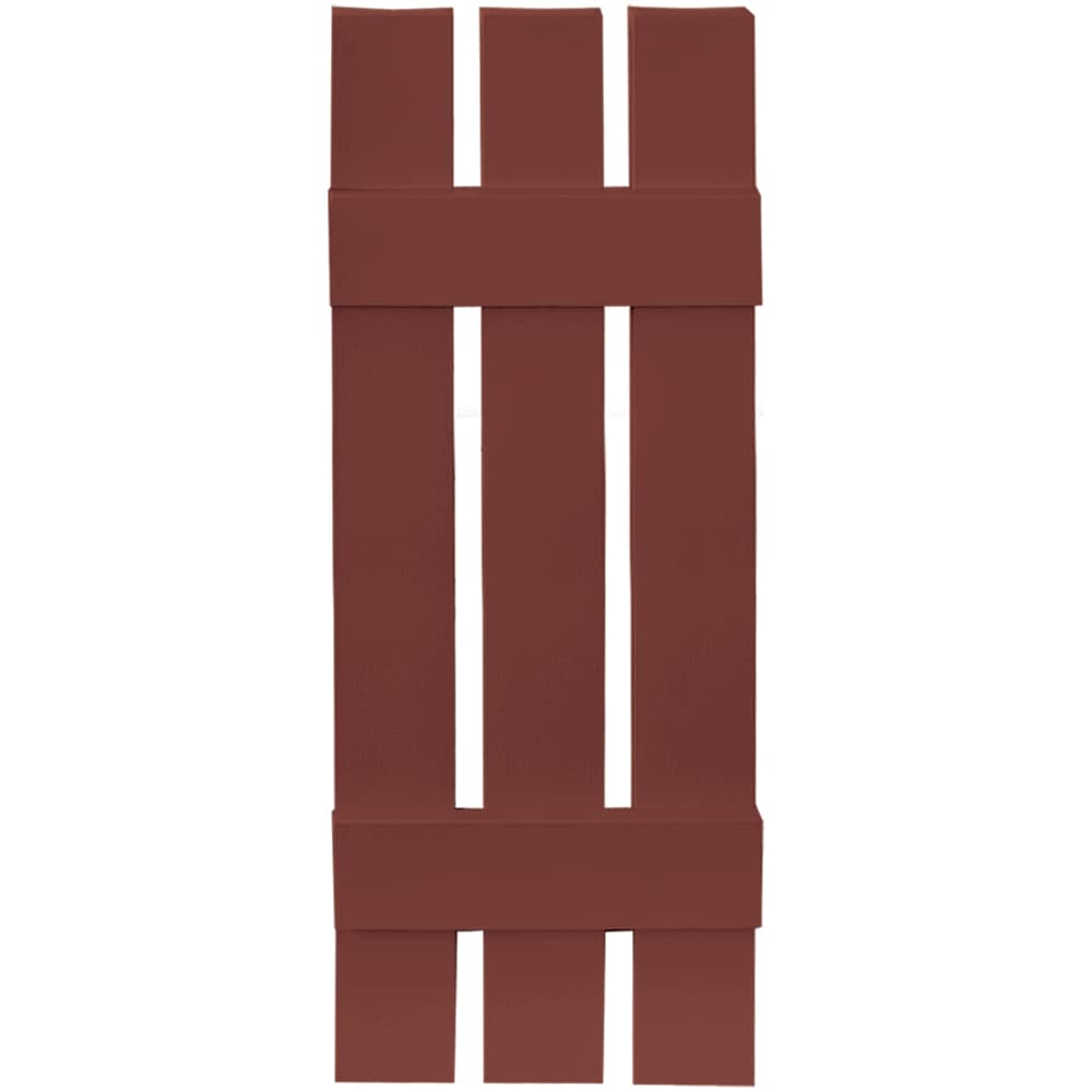 Vantage V5371235027 11.875-in W x 35-in H Cambridge Red Board and batten Spaced Exterior Shutters ( 1 -Pack )