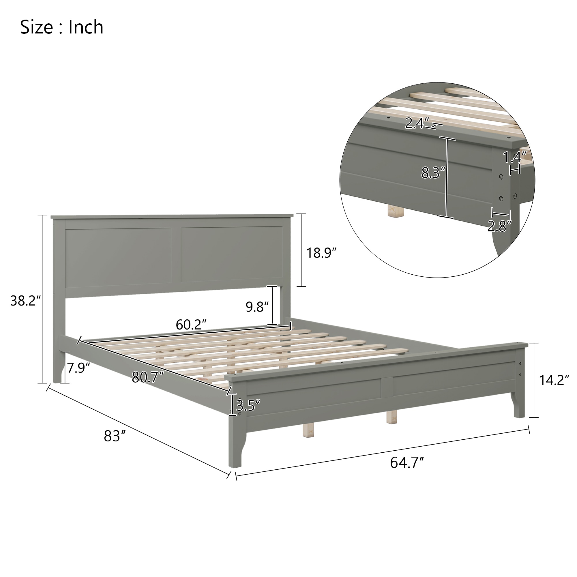 JIMSMAISON JMBBFB90GR-Q beds - View #8