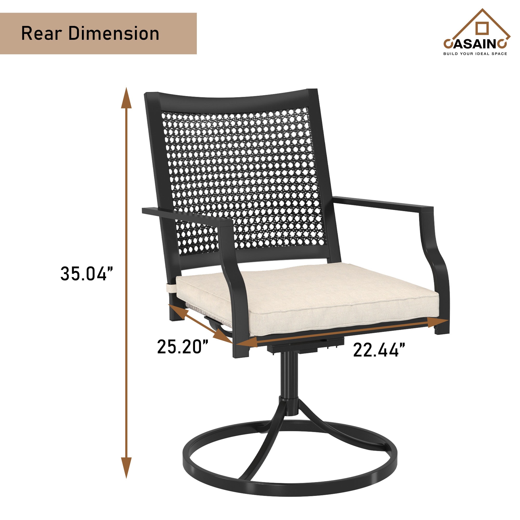 CASAINC WF-SM-H-LB Patio-Chairs - View #4
