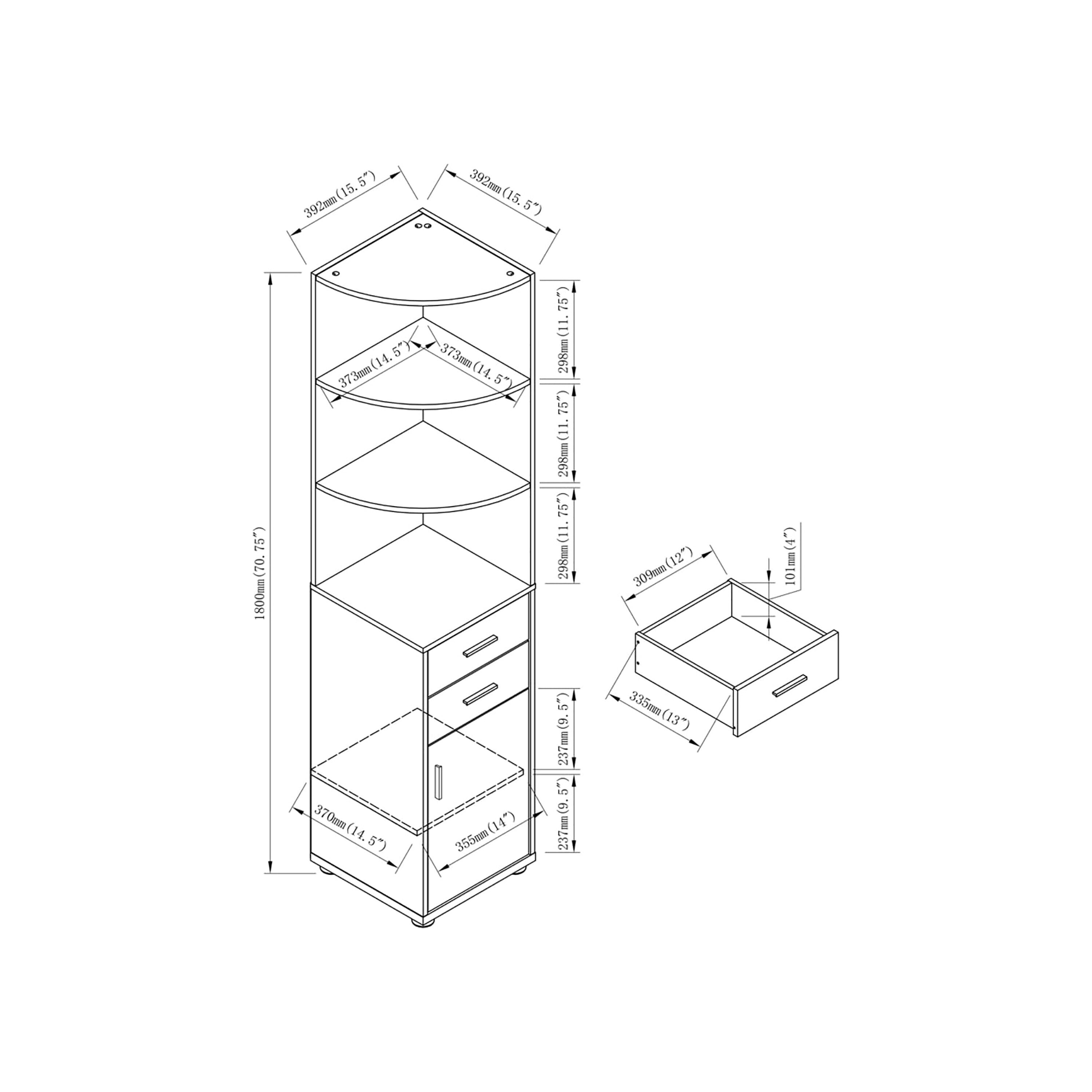 Furniture of America IDI-202683 bookcases - View #9