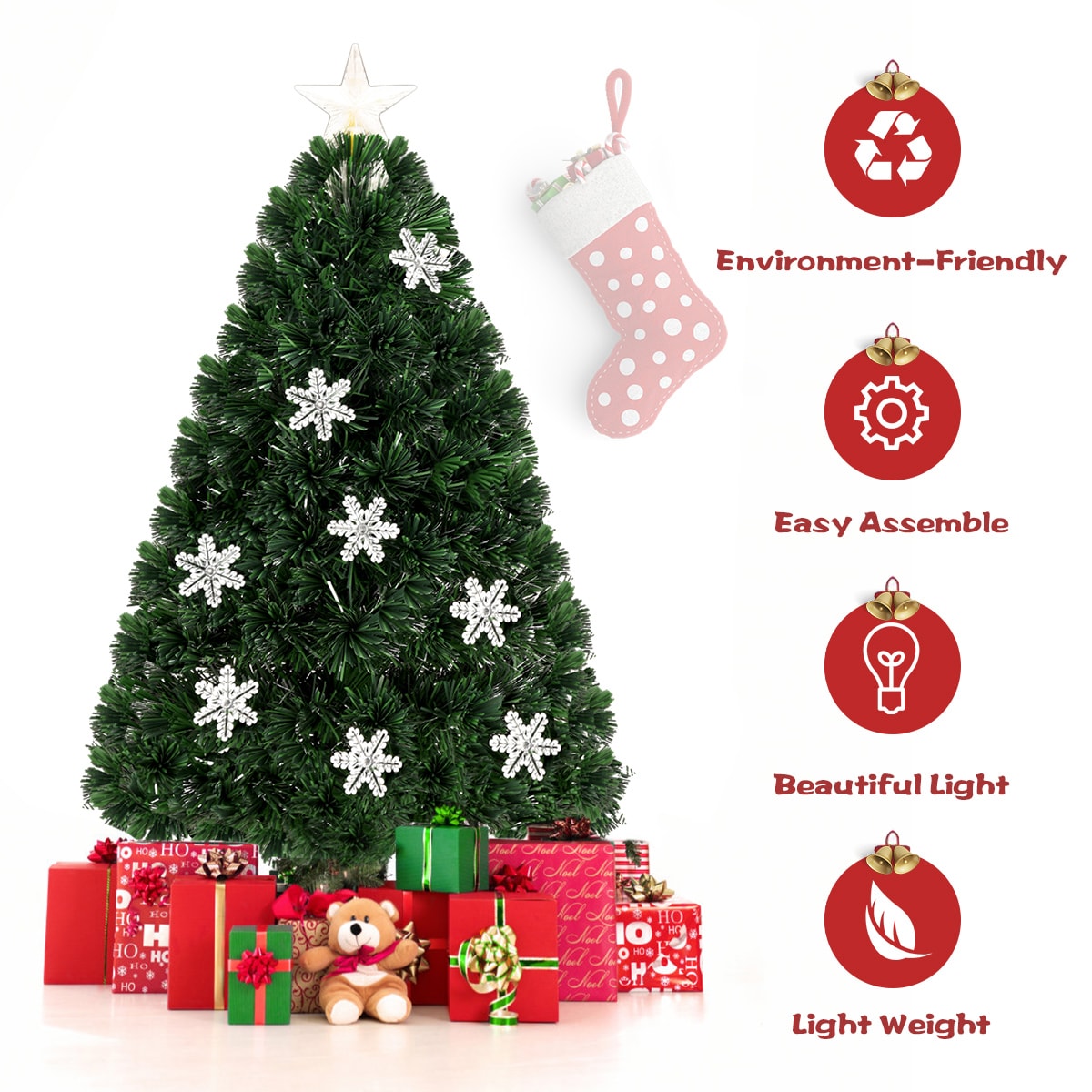 Goplus CM20527 Artificial-Christmas-Trees - View #4