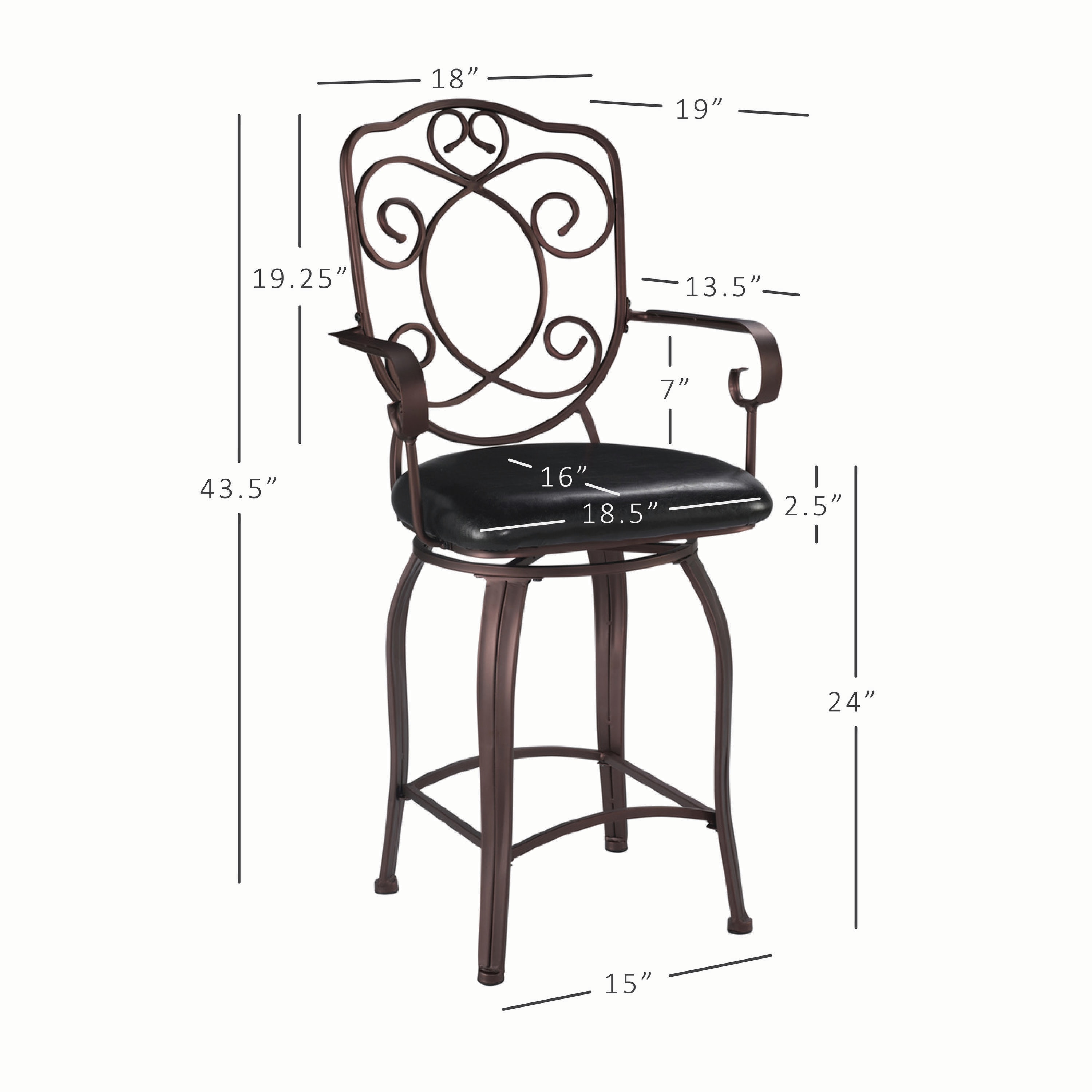 Linon 02786MTL-01-KD-U stools - View #4
