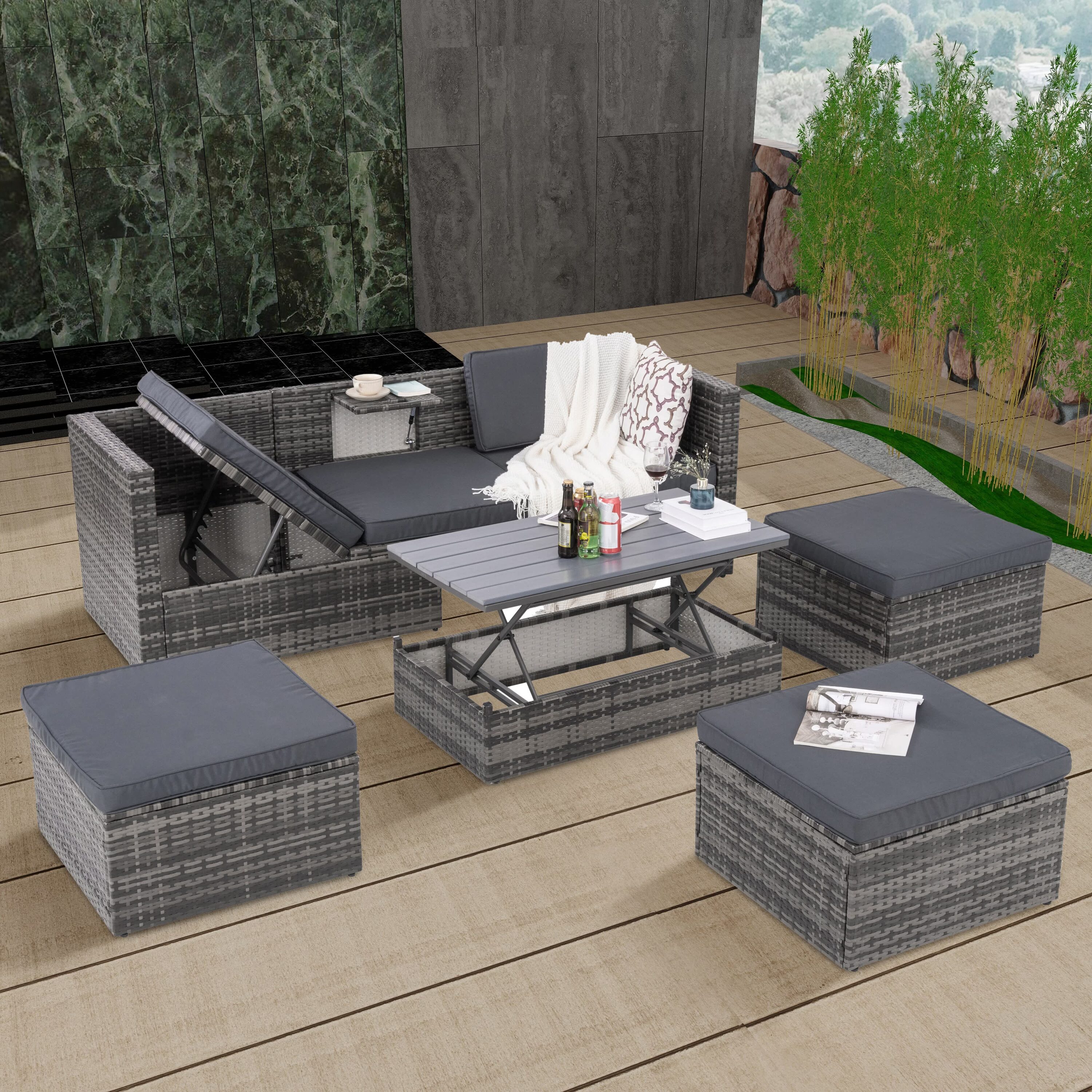 Bestier USLOW-S01350032 Patio-Conversation-Sets - View #2