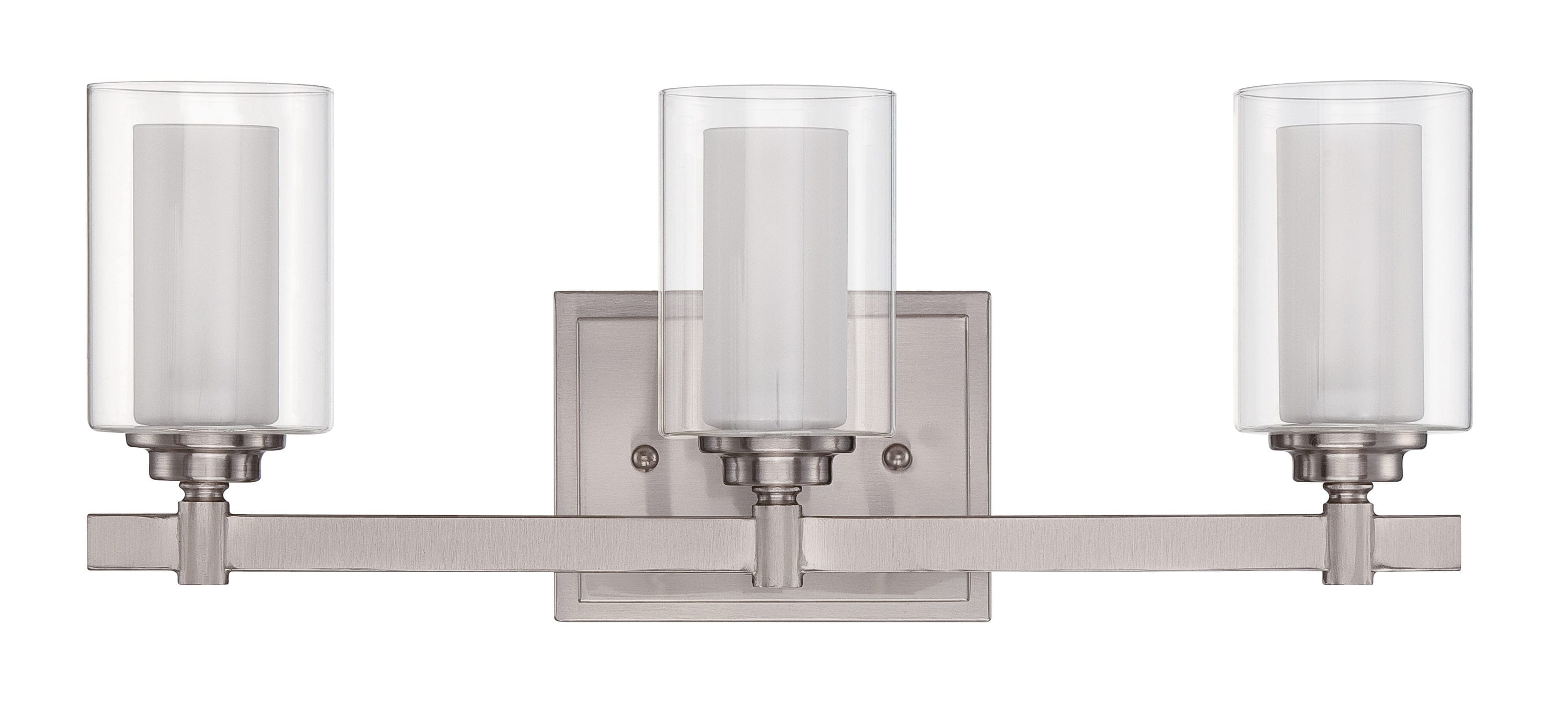 Craftmade 16720BNK3 Celeste 19.5-in 3 -Light Brushed Nickel Transitional Vanity light