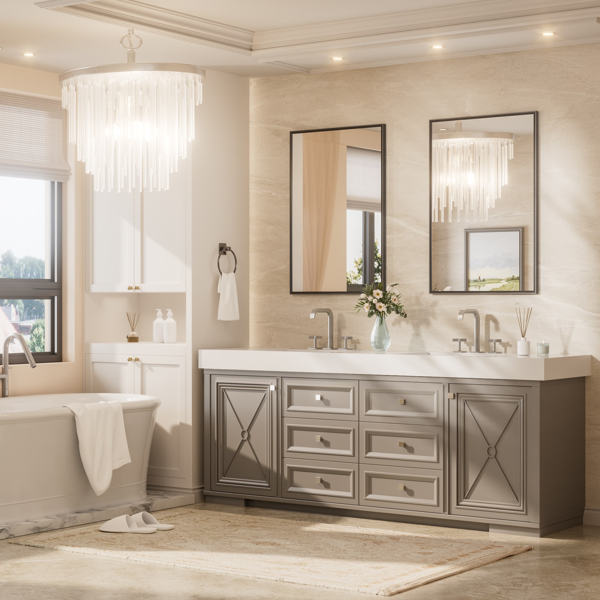 Keonjinn LW-25F-6191BK Decor-Mirrors - View #2