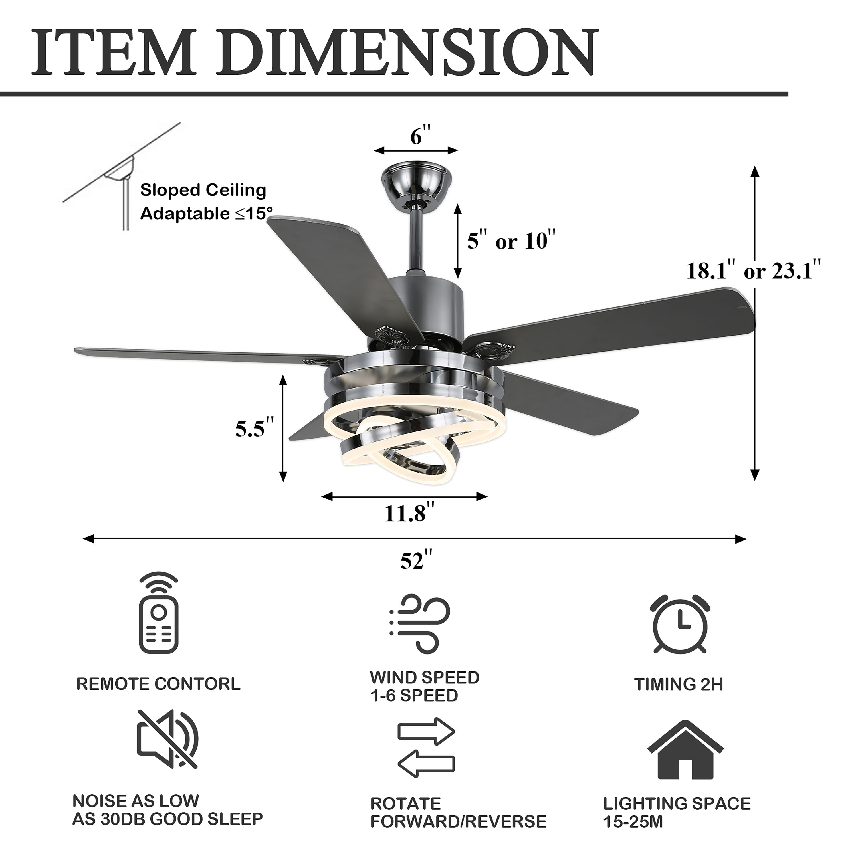 Oaks Decor OK2062-C Ceiling-Fans - View #10
