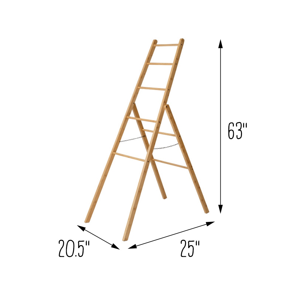 Honey-Can-Do 1-Tier 25.7-in Wood Drying Rack in the Clotheslines ...
